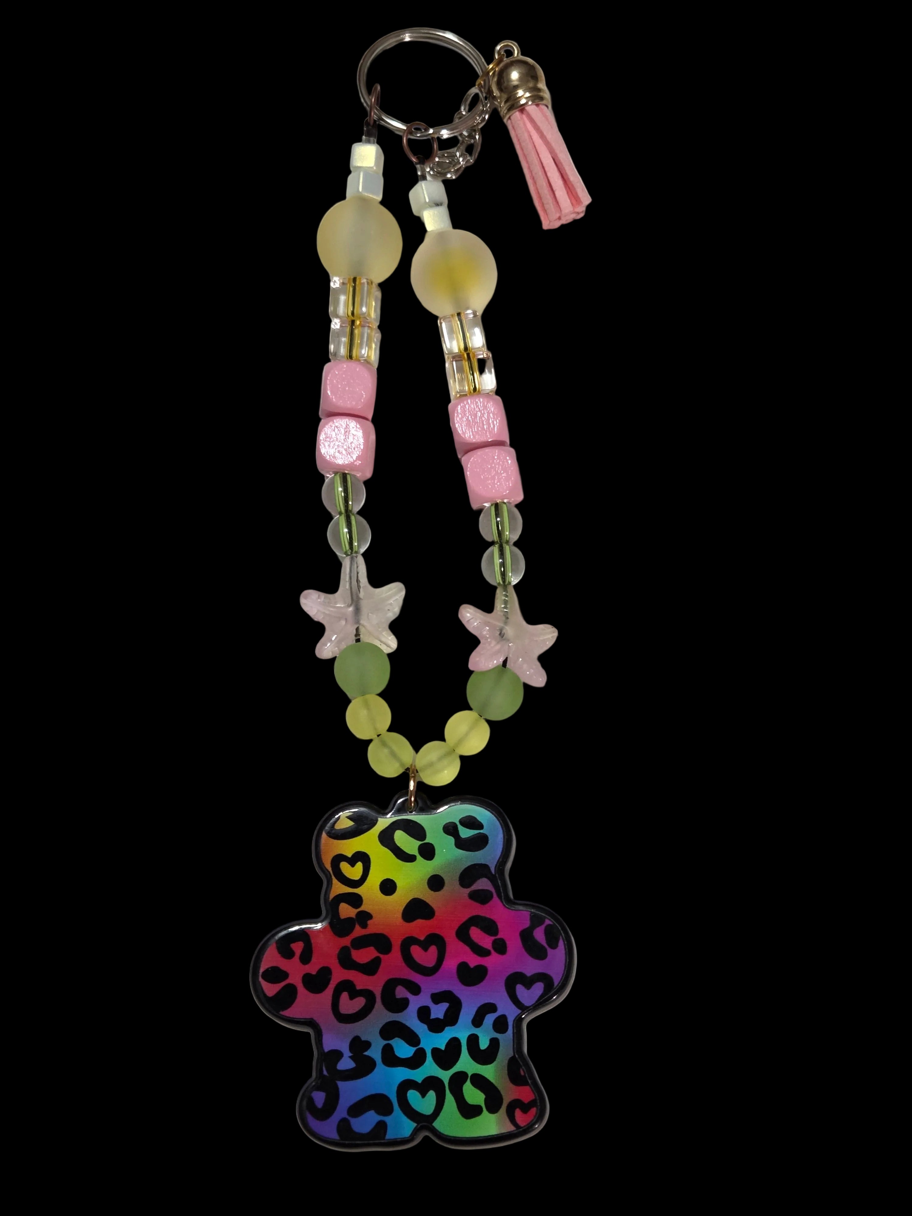 Leopard bear Keychains