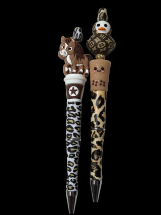 Focal beaded pens