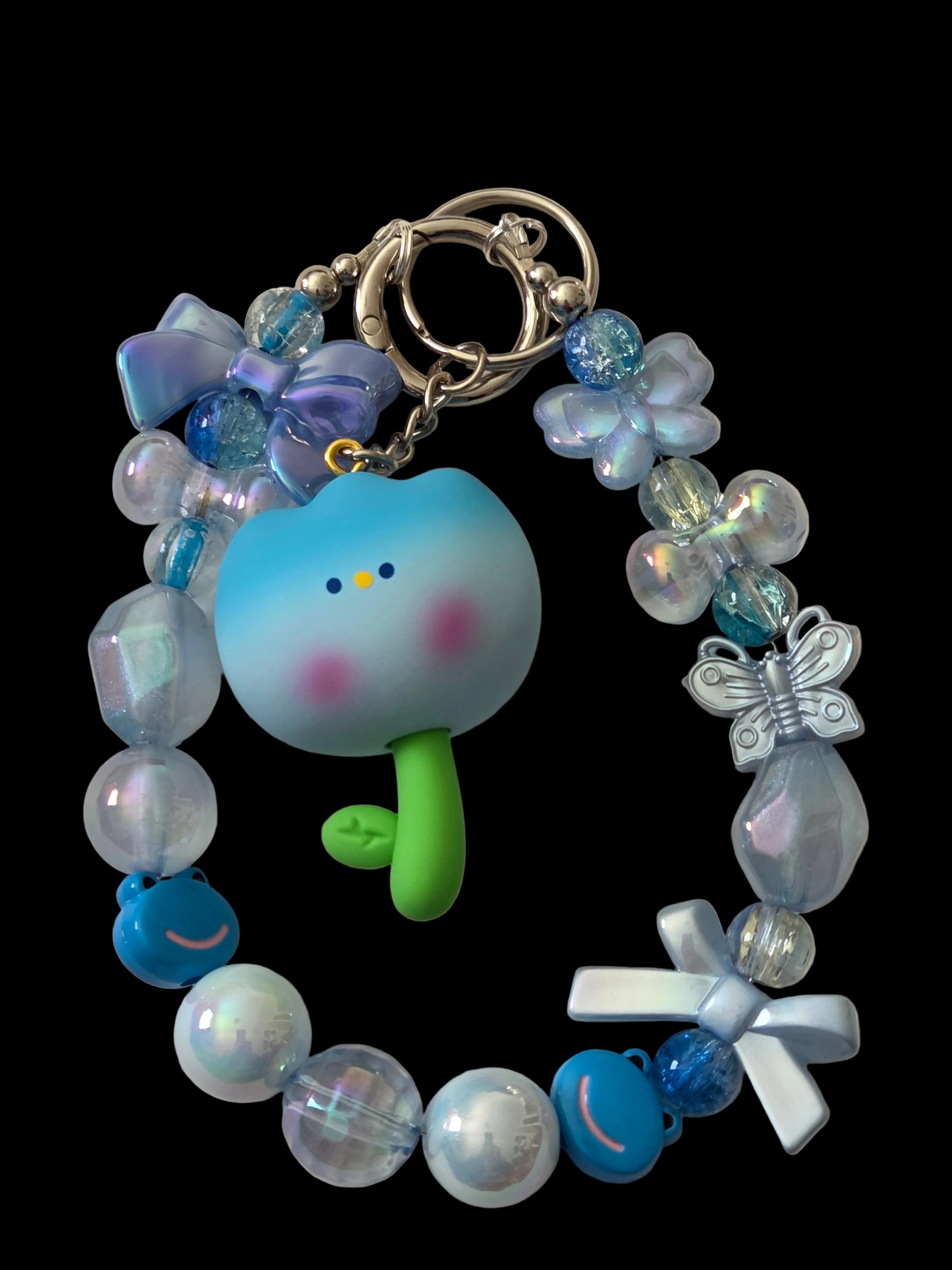 Blue 3d figure Keychains