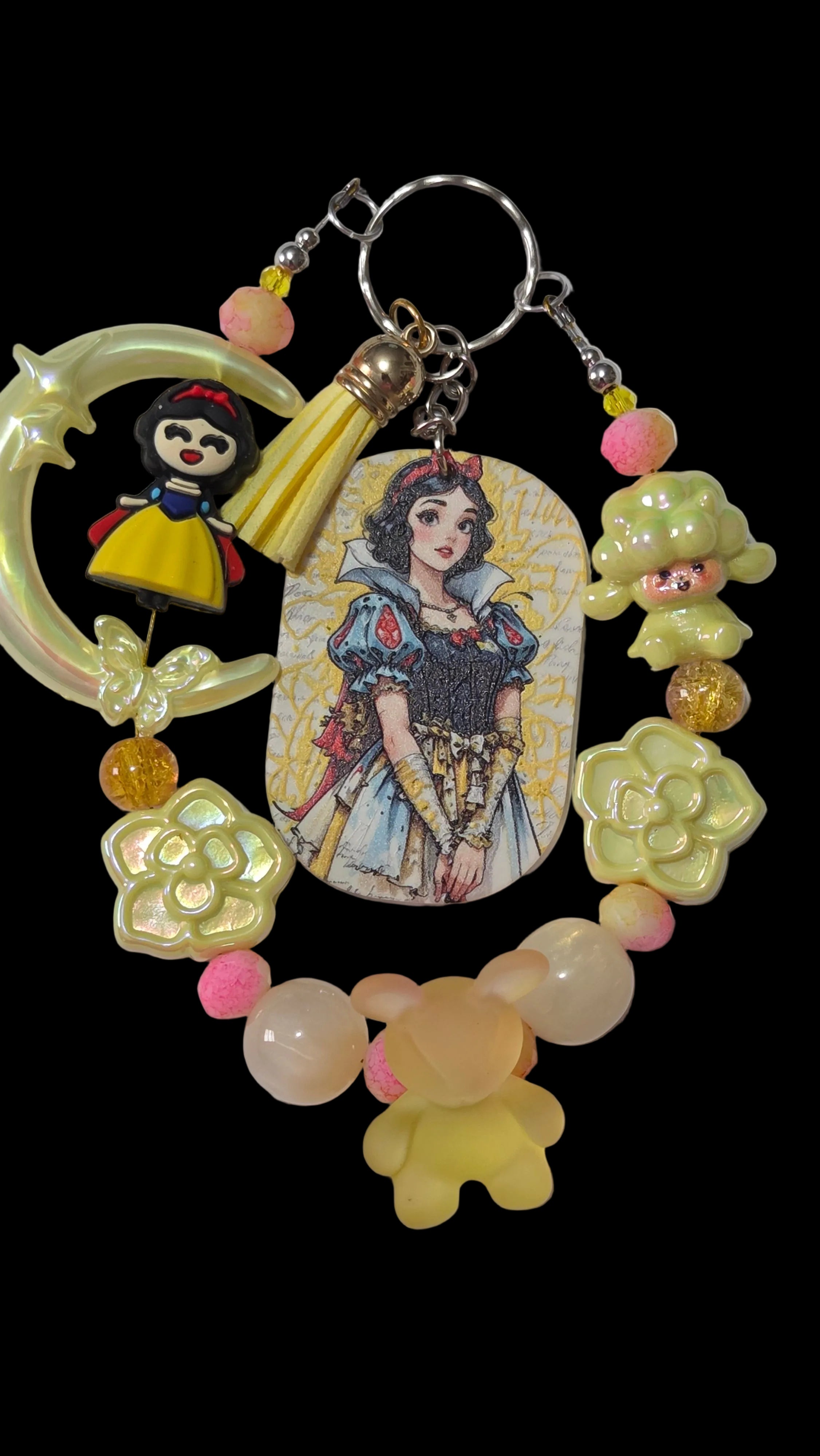 Cartoon yellow Keychains