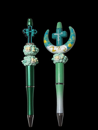 Focal beaded pens