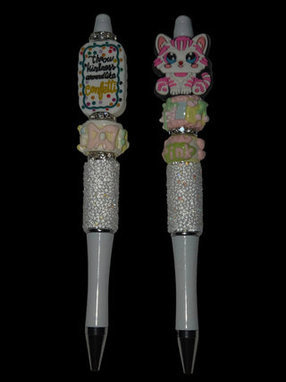 Focal beaded pens