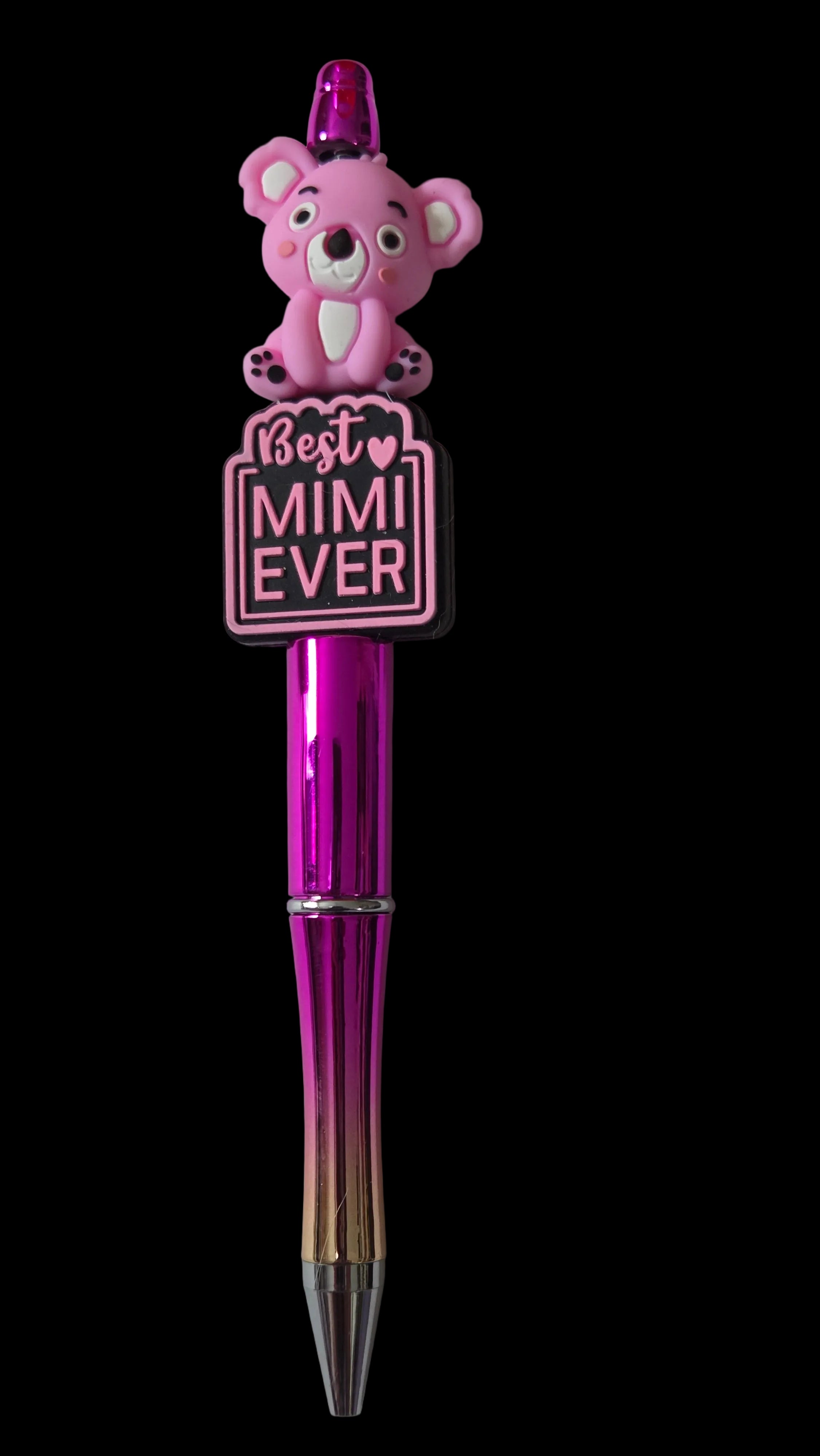 Purple and pink pens