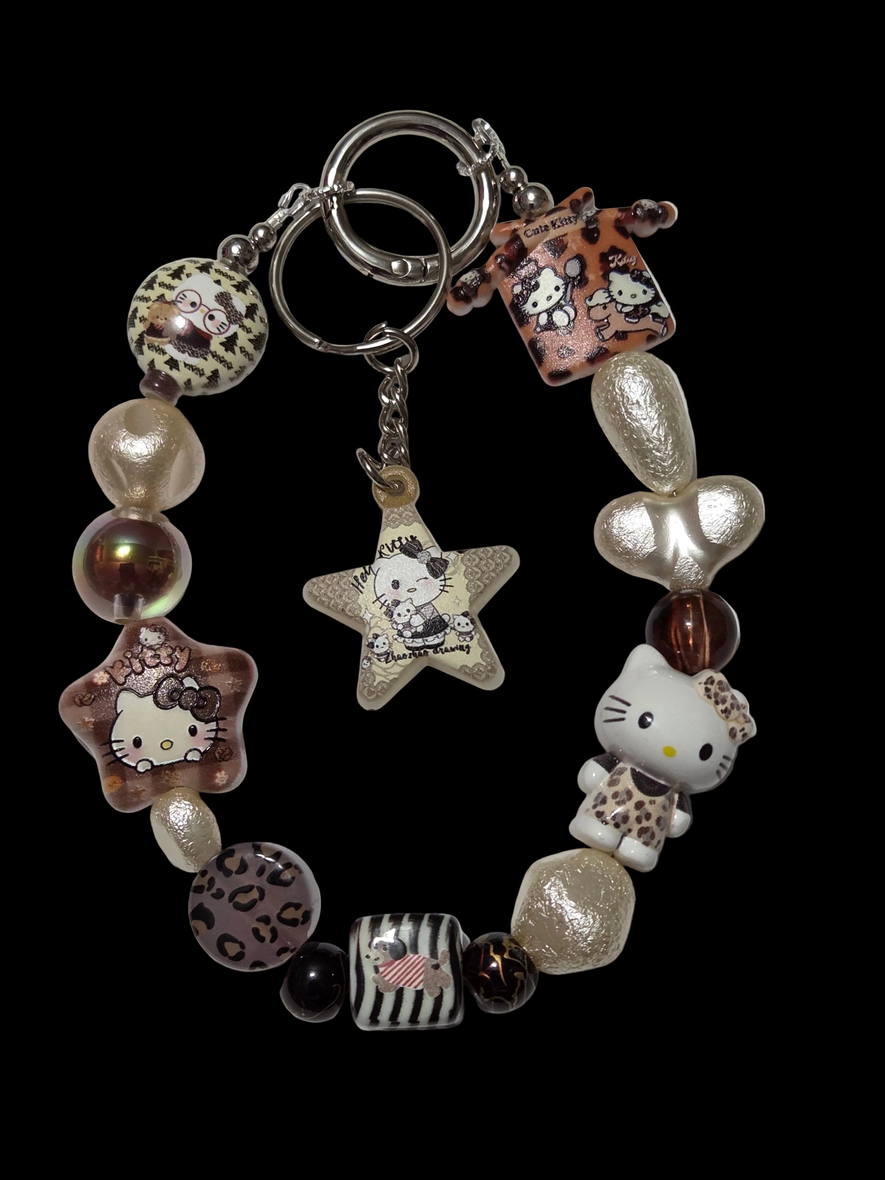 Lepoard Hello kitty Keychains