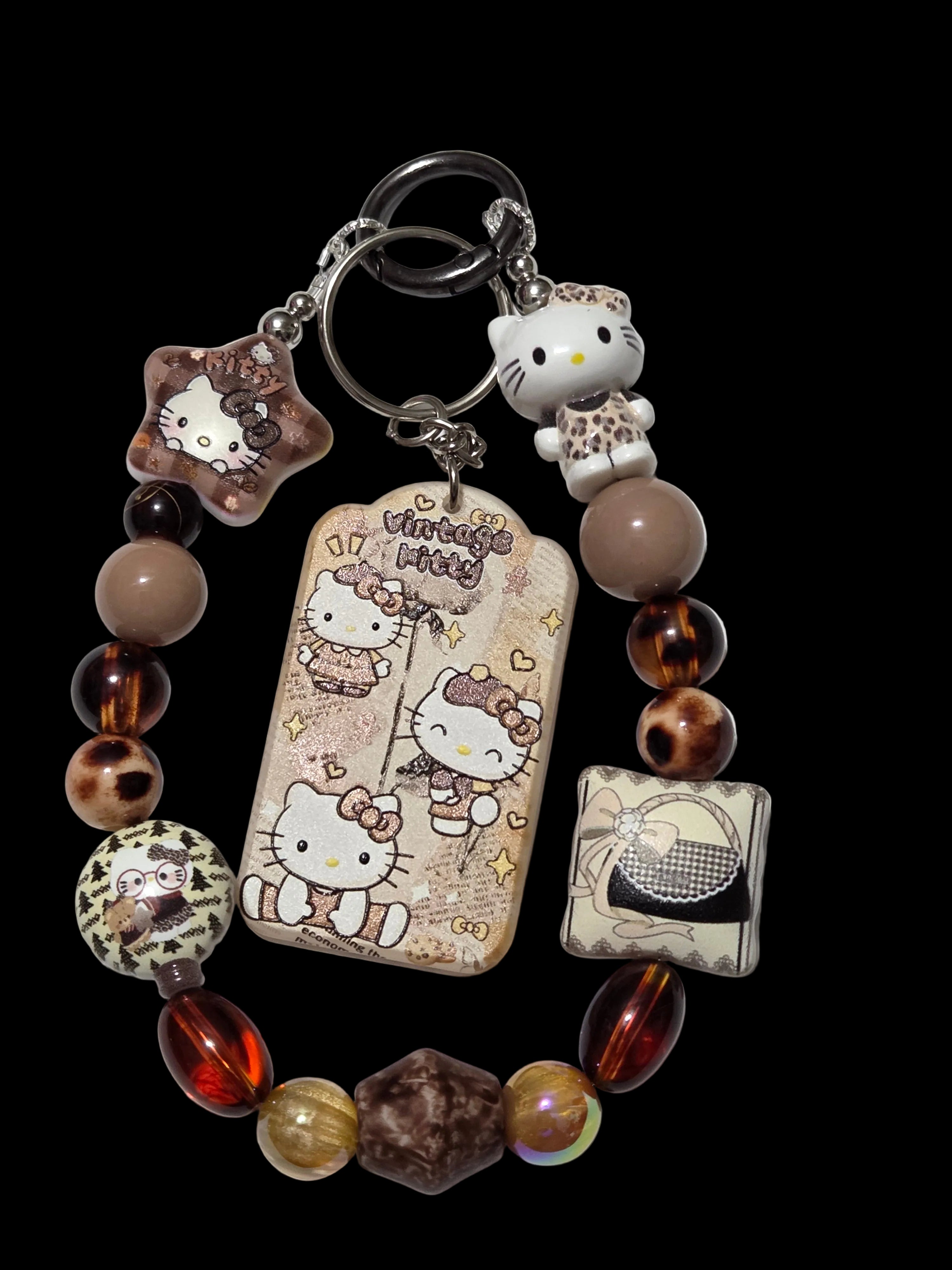 Lepoard Hello kitty Keychains