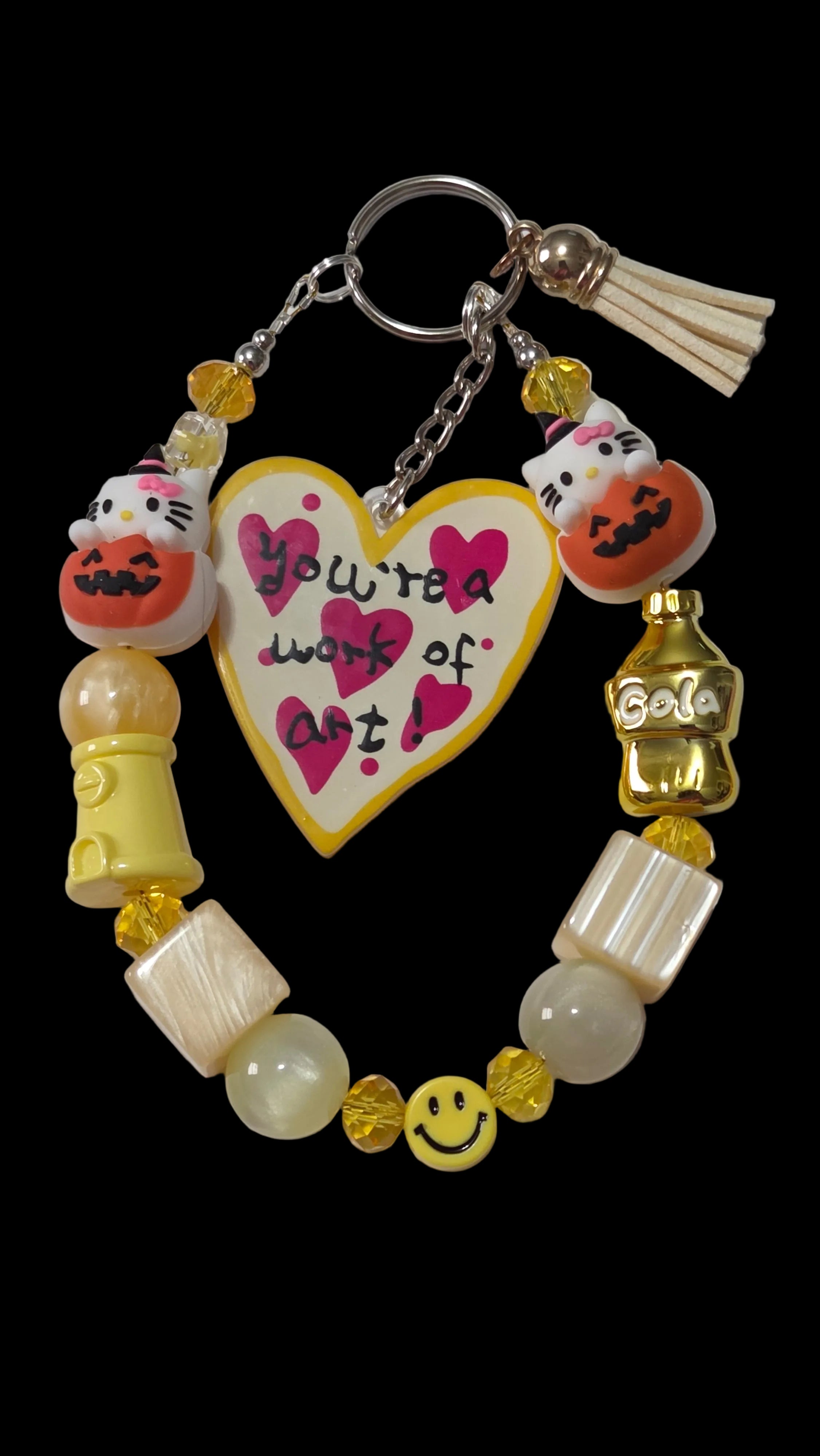 Cartoon yellow Keychains