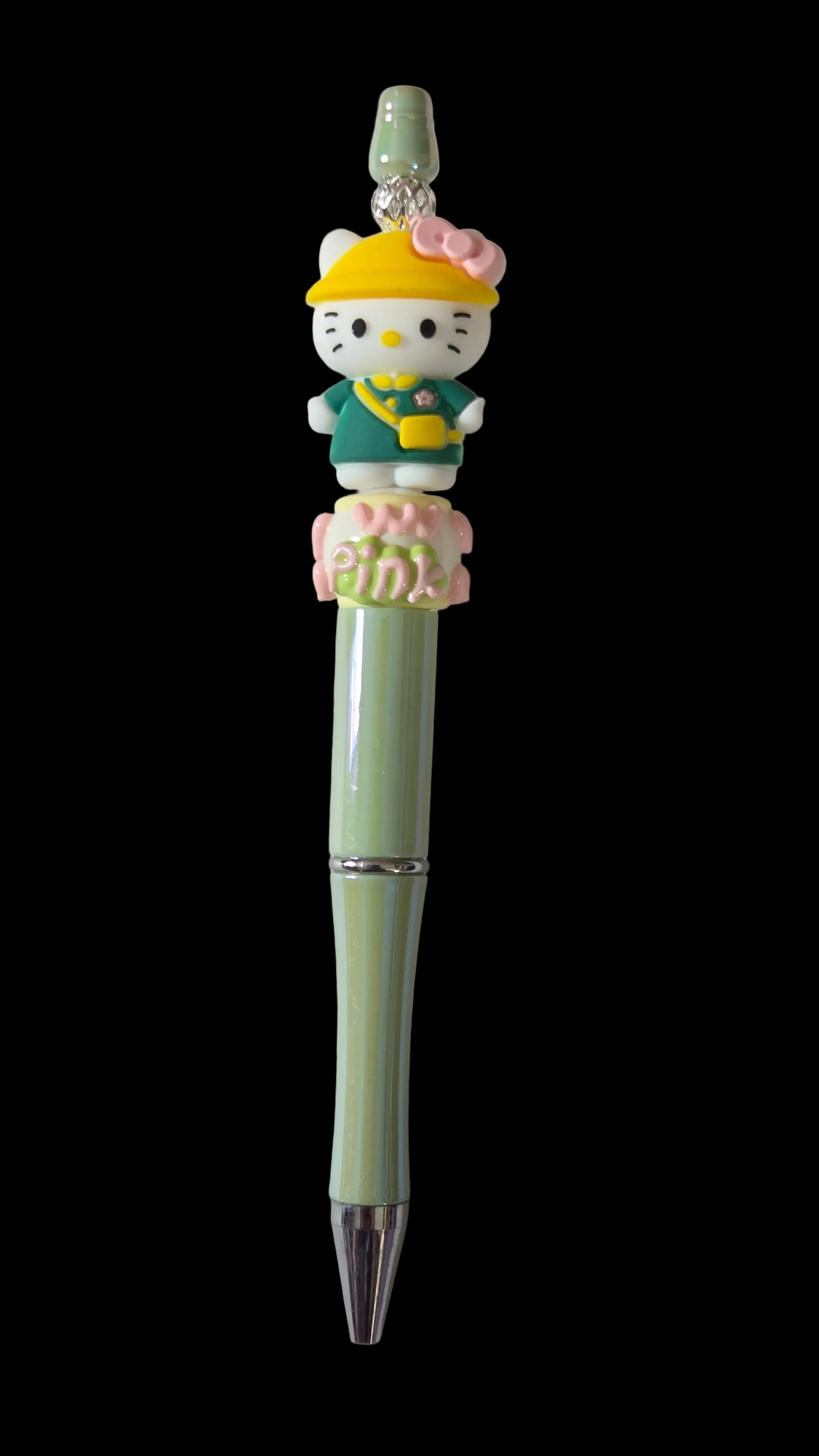 Green and blue  pens