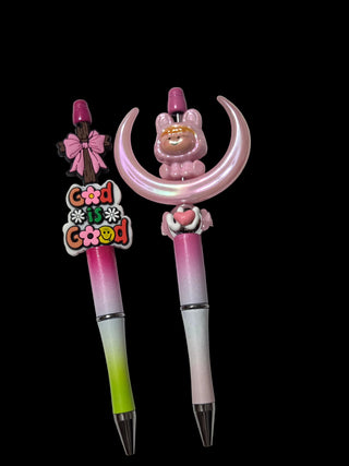 Focal beaded pens
