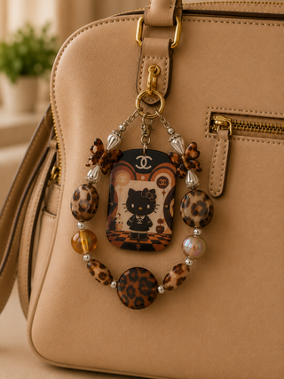 Lepoard Hello kitty Keychains