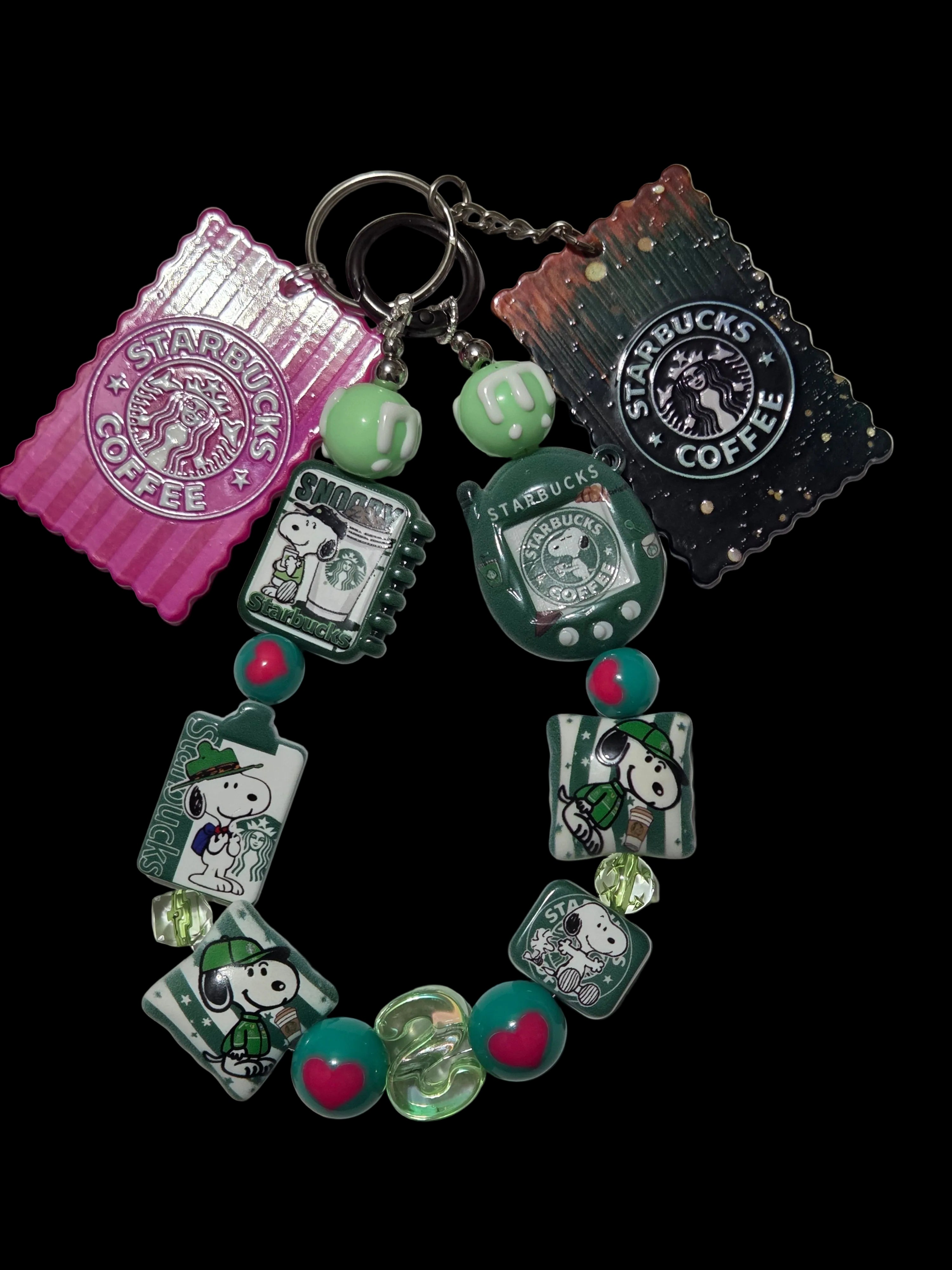 Snoopy Starbucks Keychains