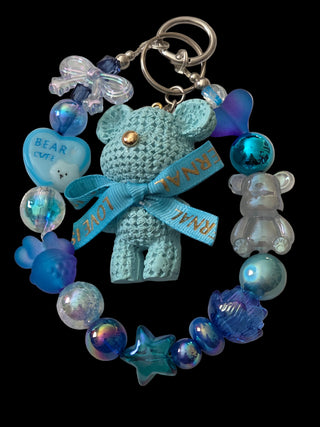 Blue 3d figure Keychains