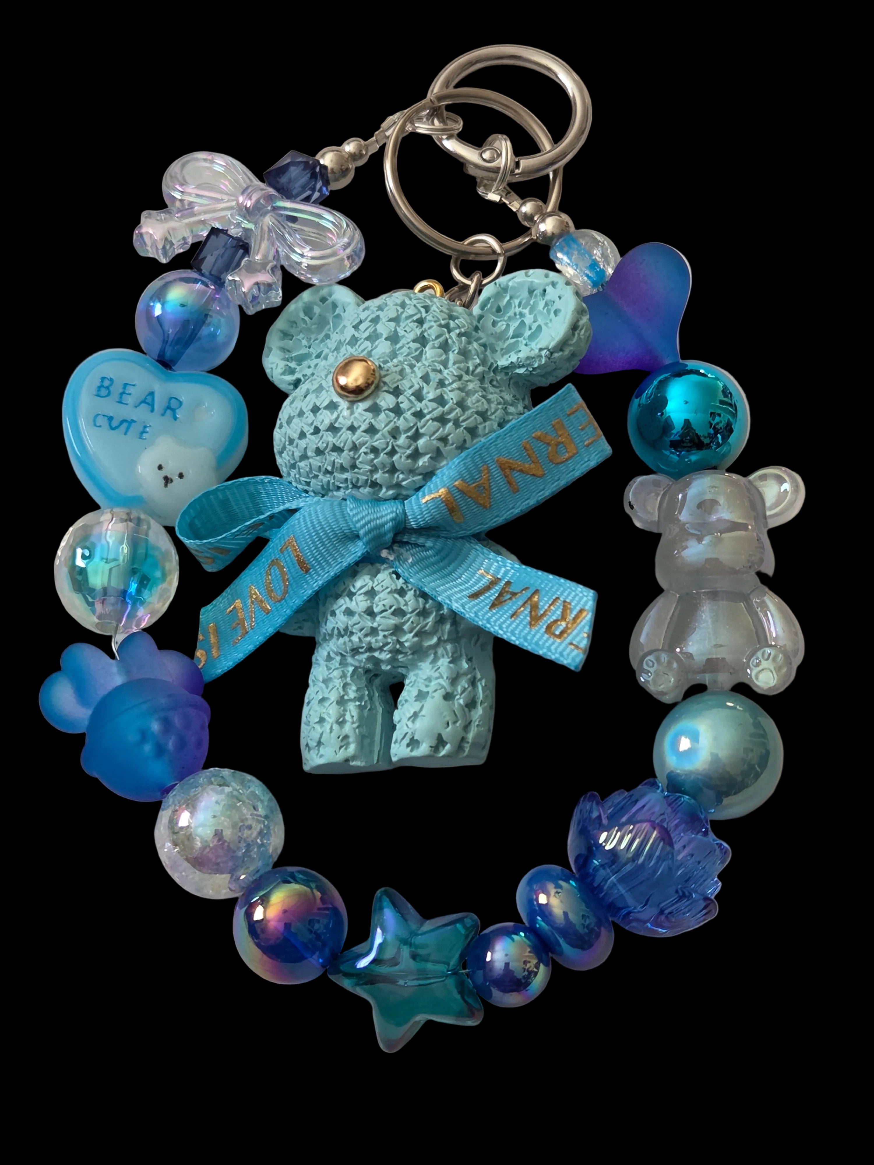 Blue 3d figure Keychains