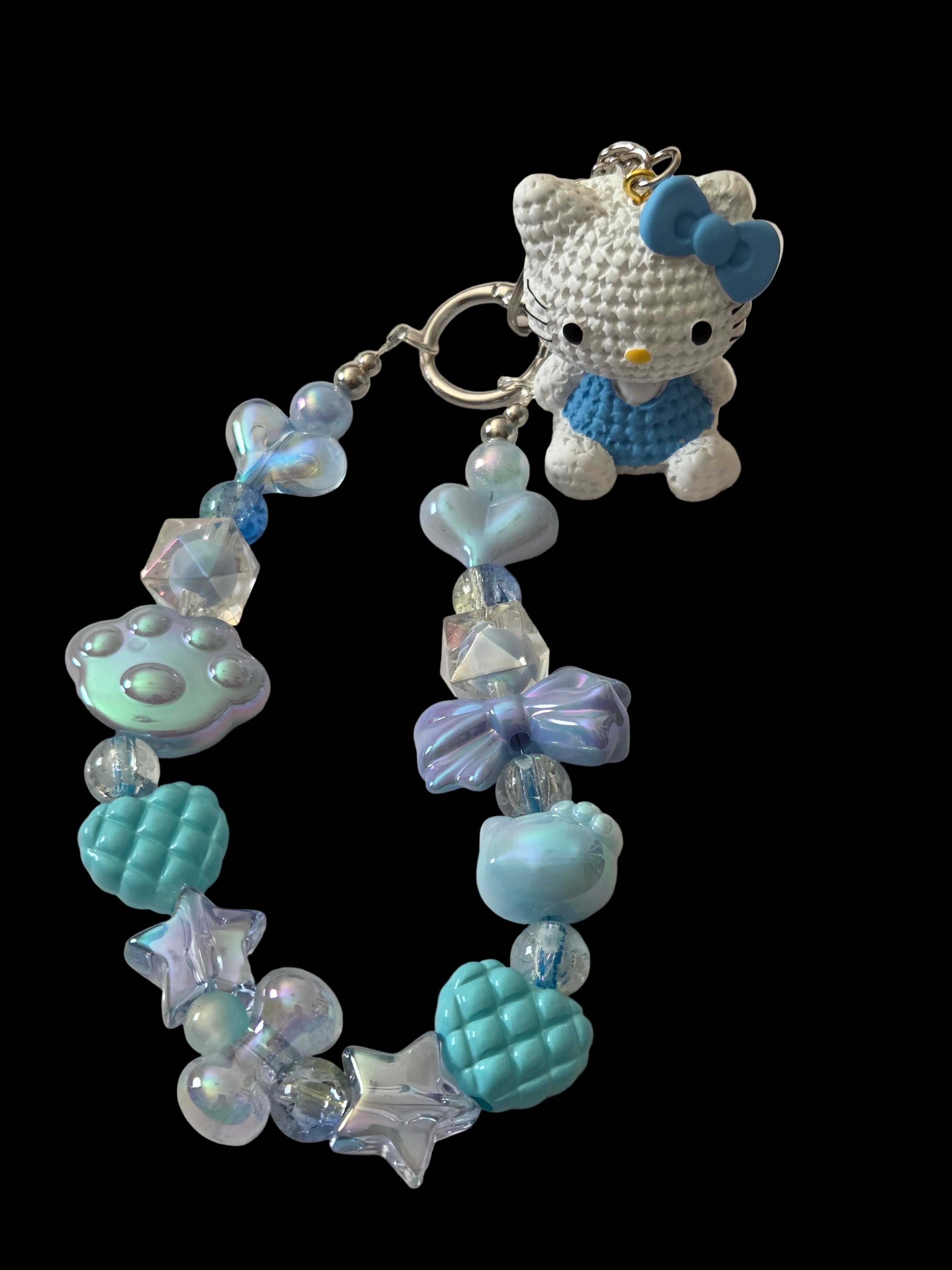 Blue 3d figure Keychains