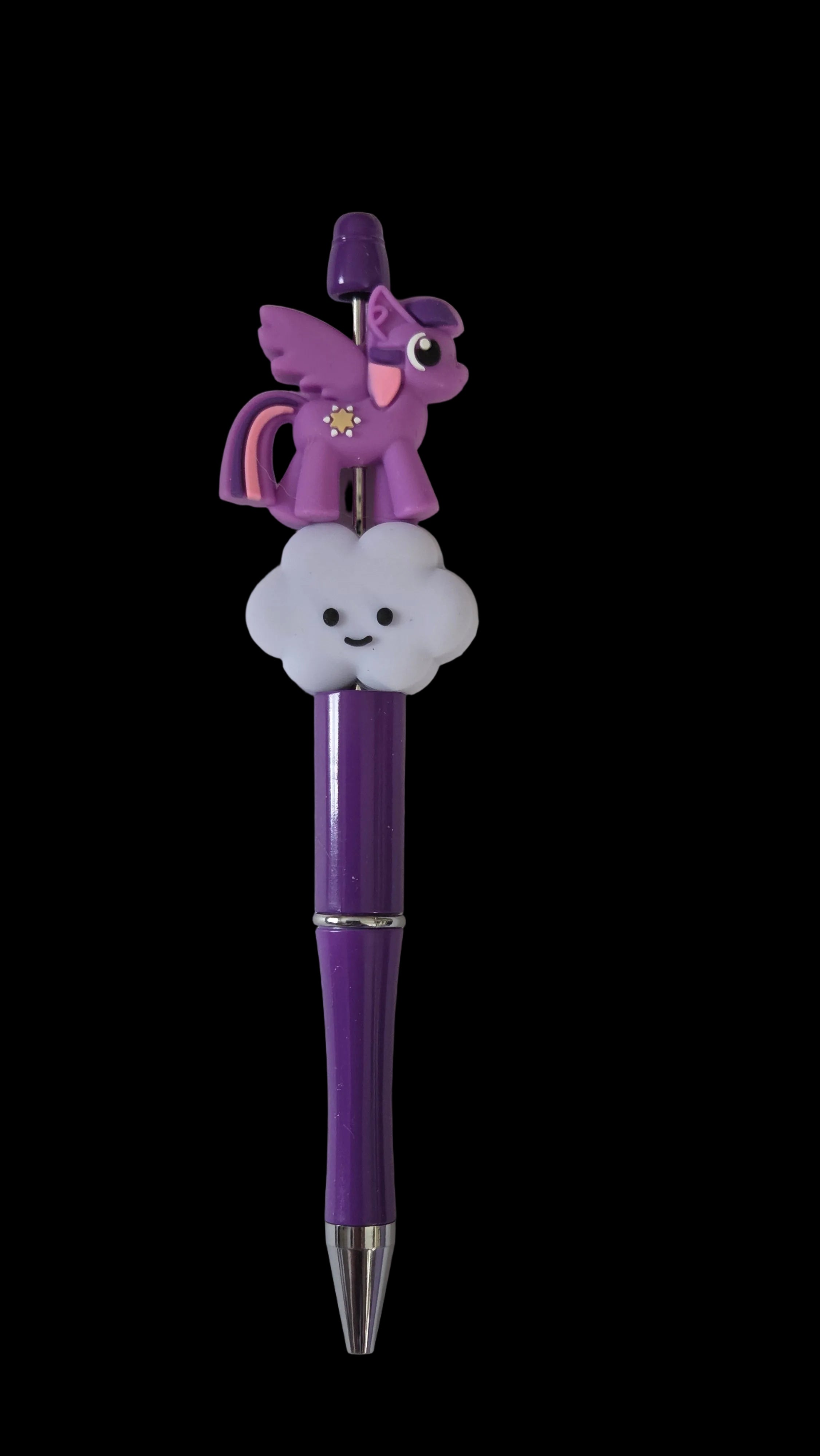 Purple and pink pens