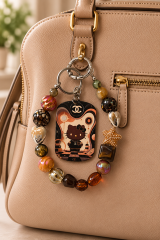 Lepoard Hello kitty Keychains