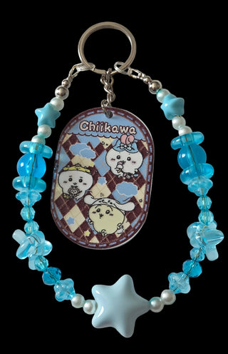 Blue cartoon Keychains