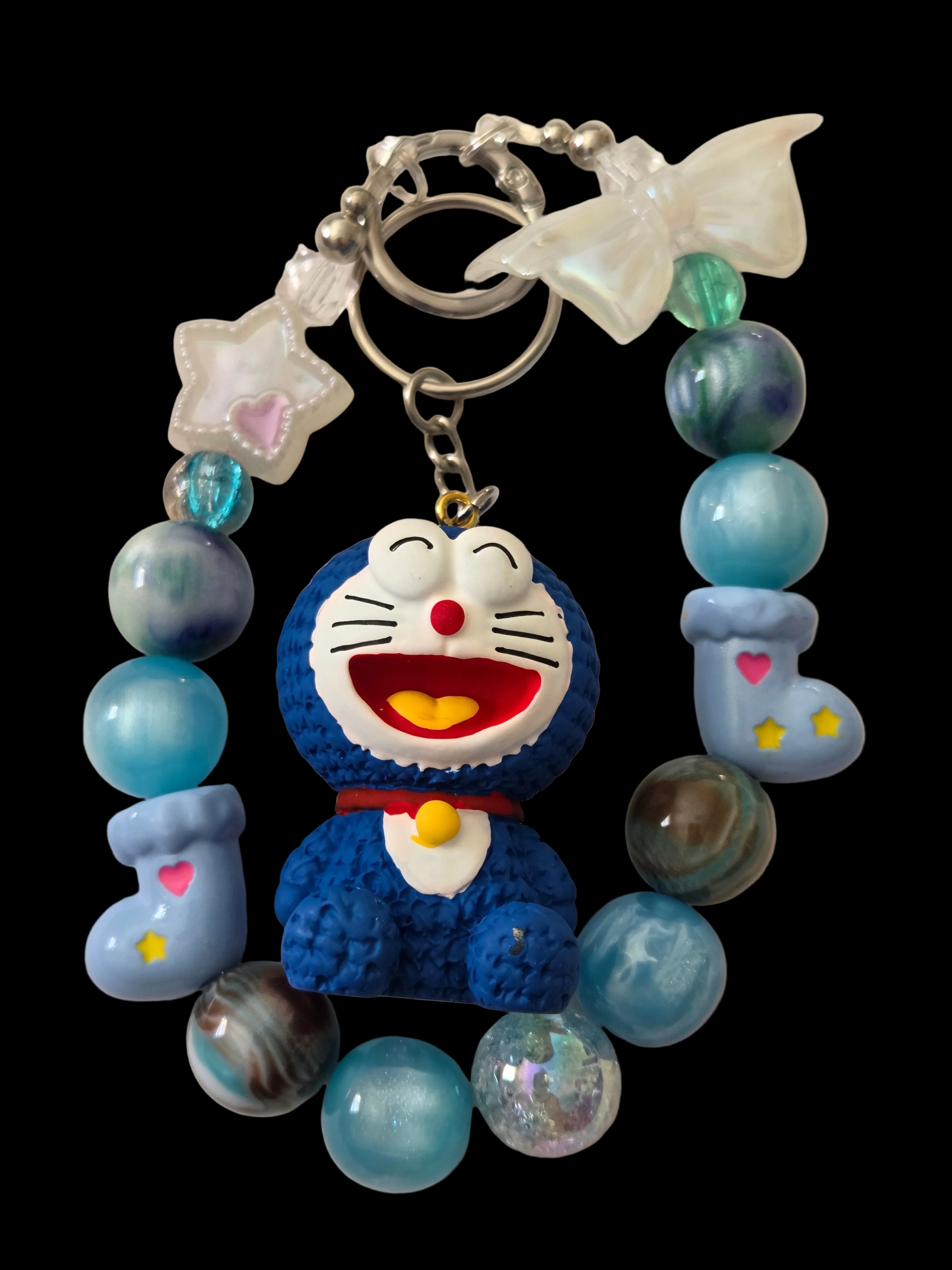 Blue 3d figure Keychains