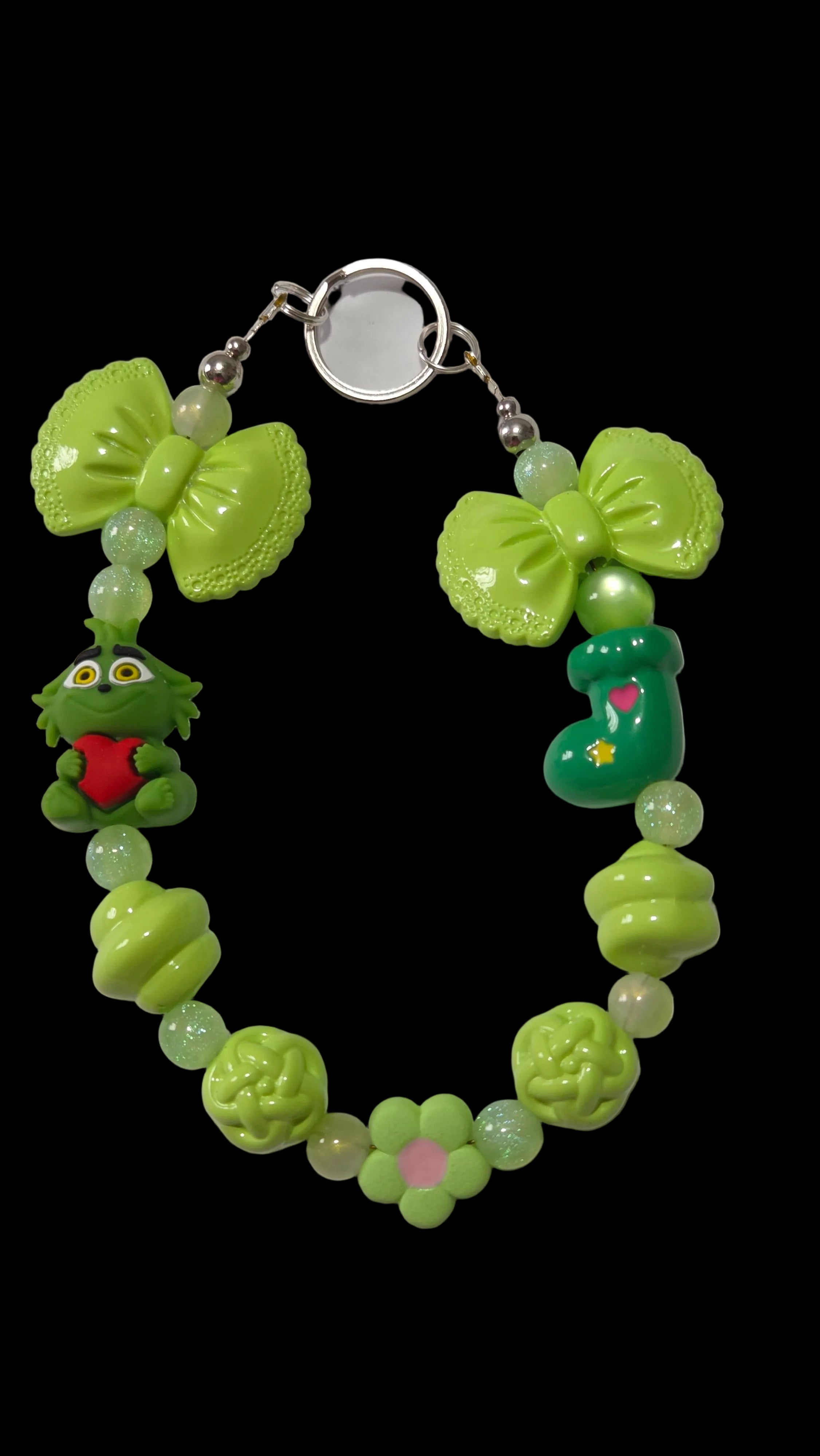 Cartoon Keychains red green purple