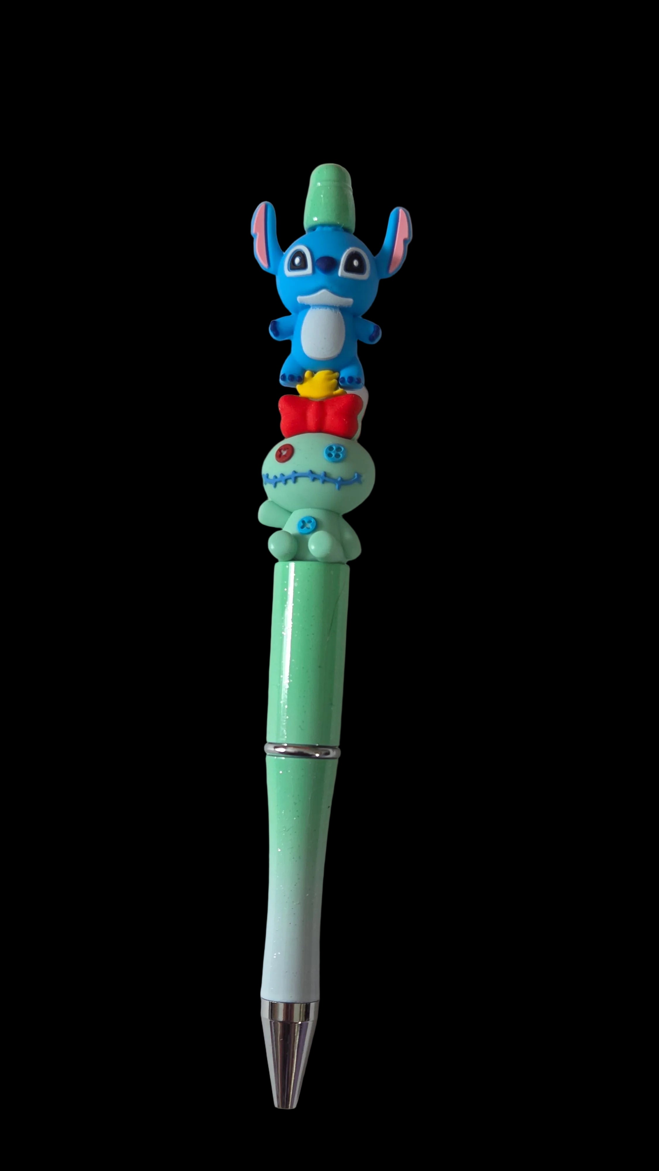 Green and blue  pens
