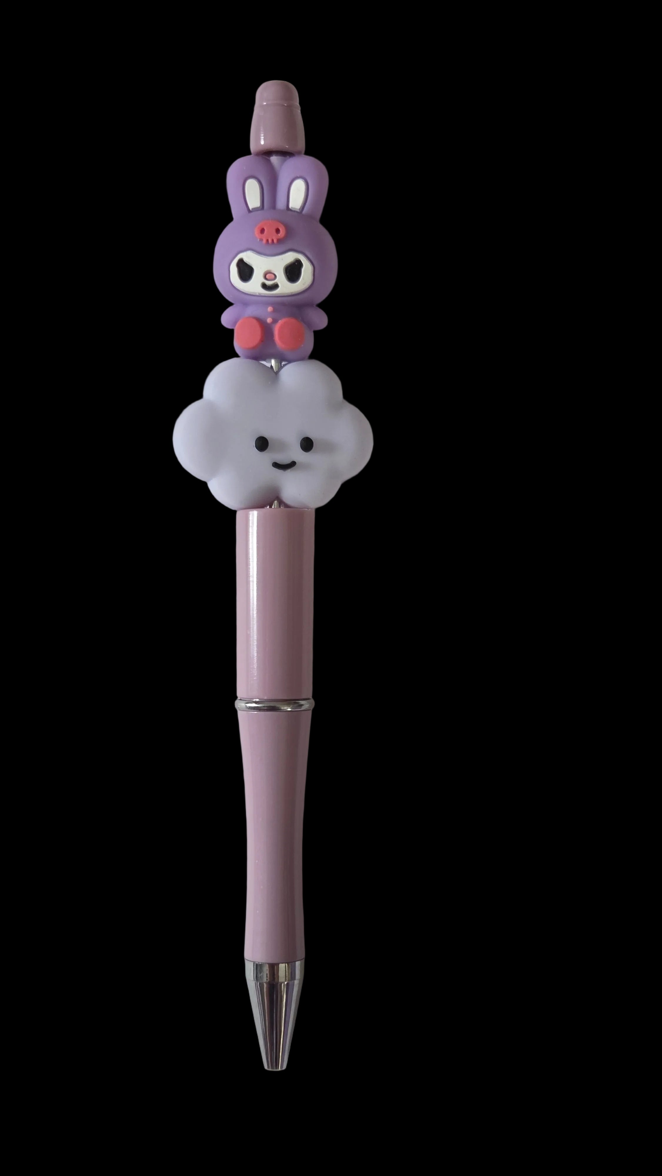Purple and pink pens