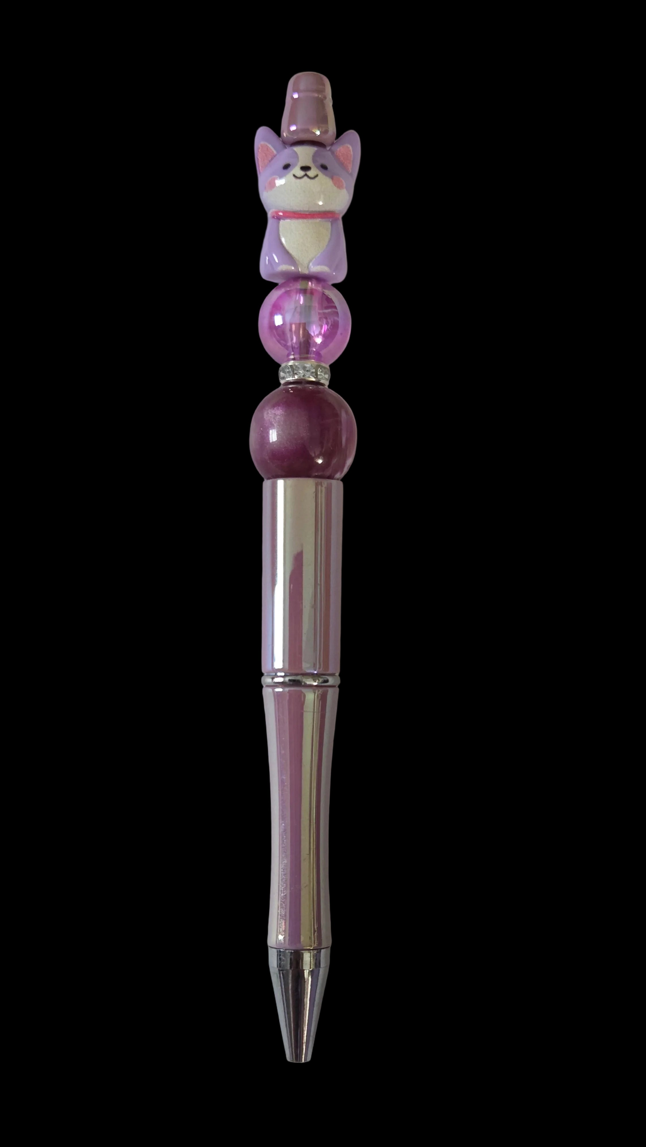 Purple and pink pens