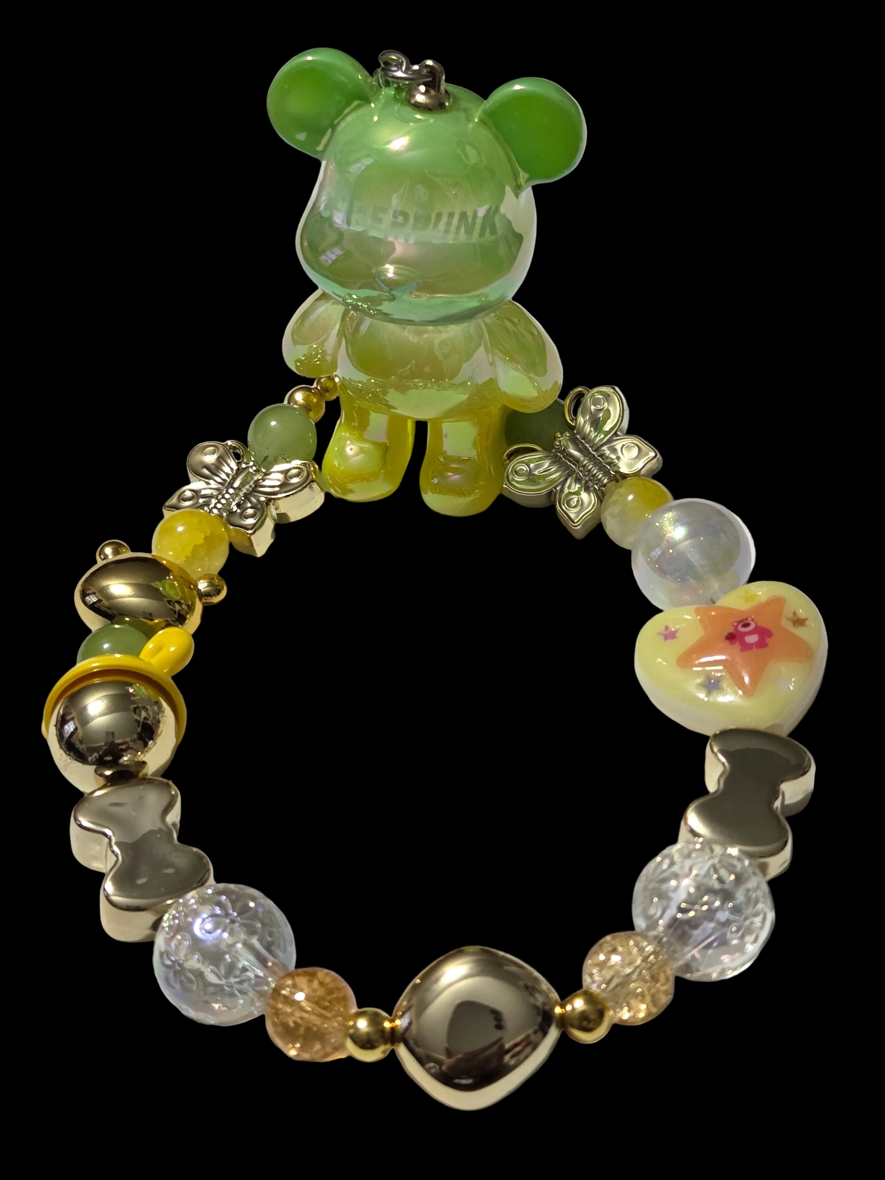 Yellow , gold 3d figure Keychains