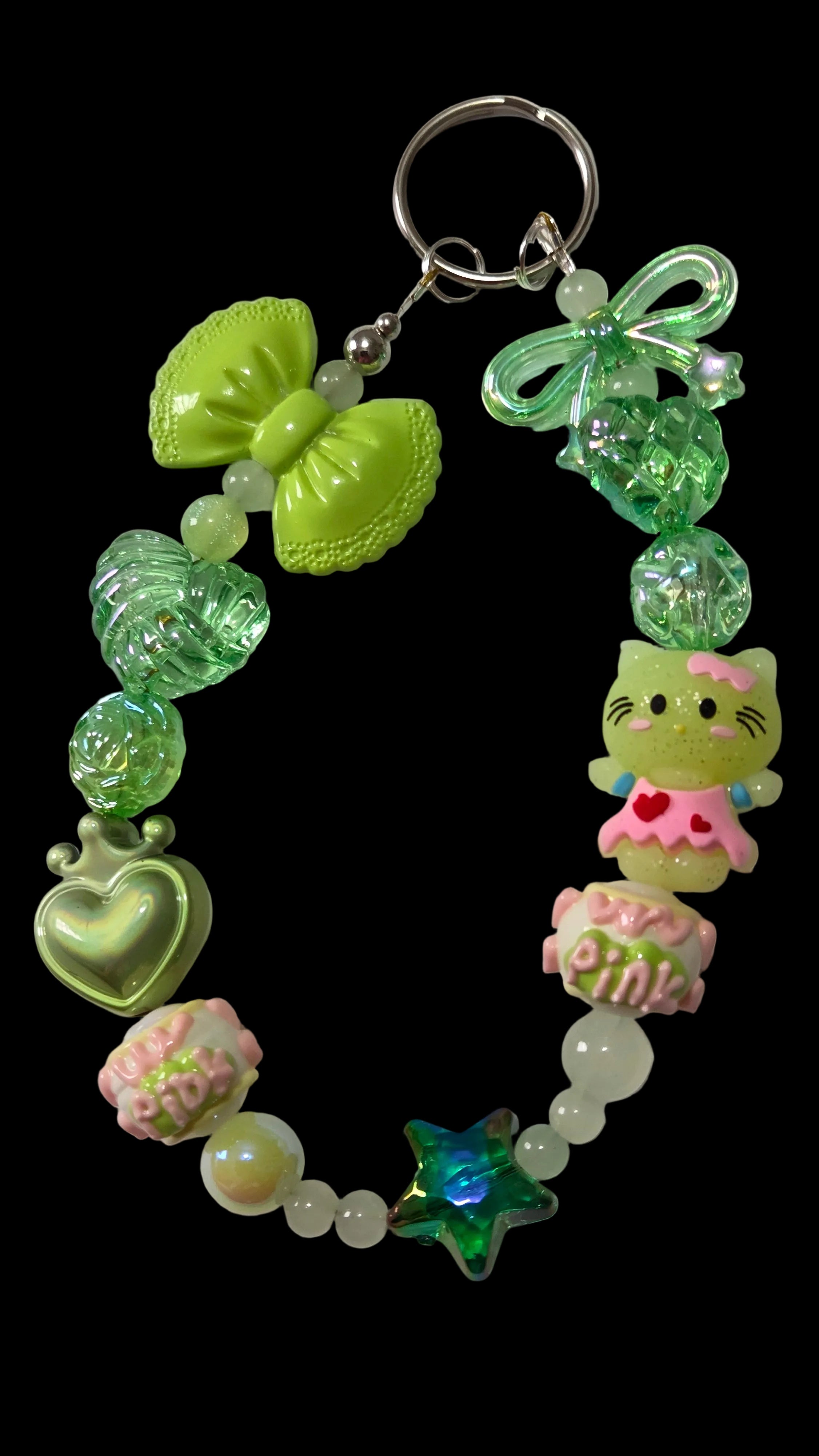 Cartoon Keychains red green purple