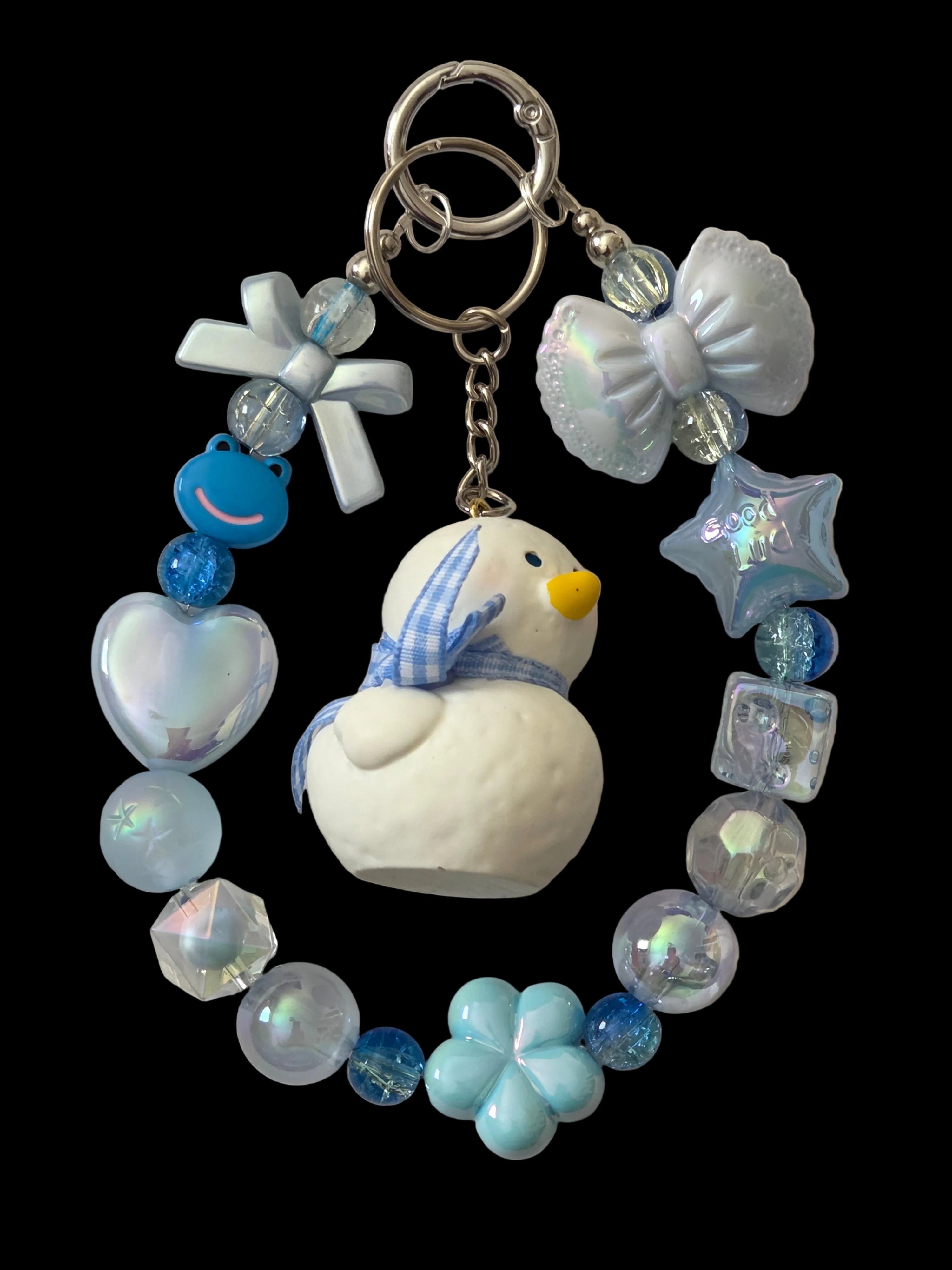 Blue 3d figure Keychains