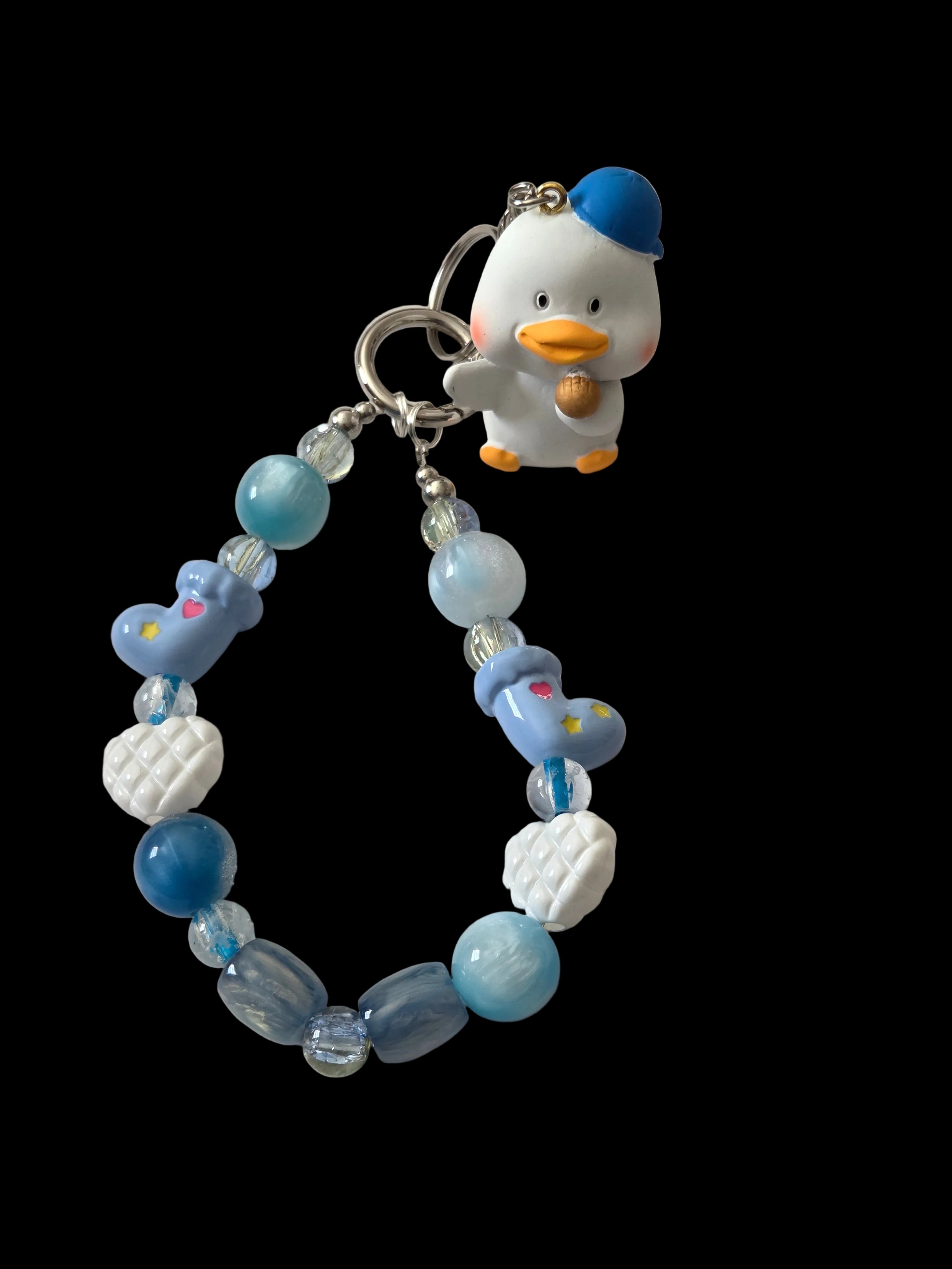 Blue 3d figure Keychains