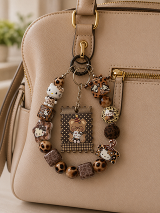 Lepoard Hello kitty Keychains