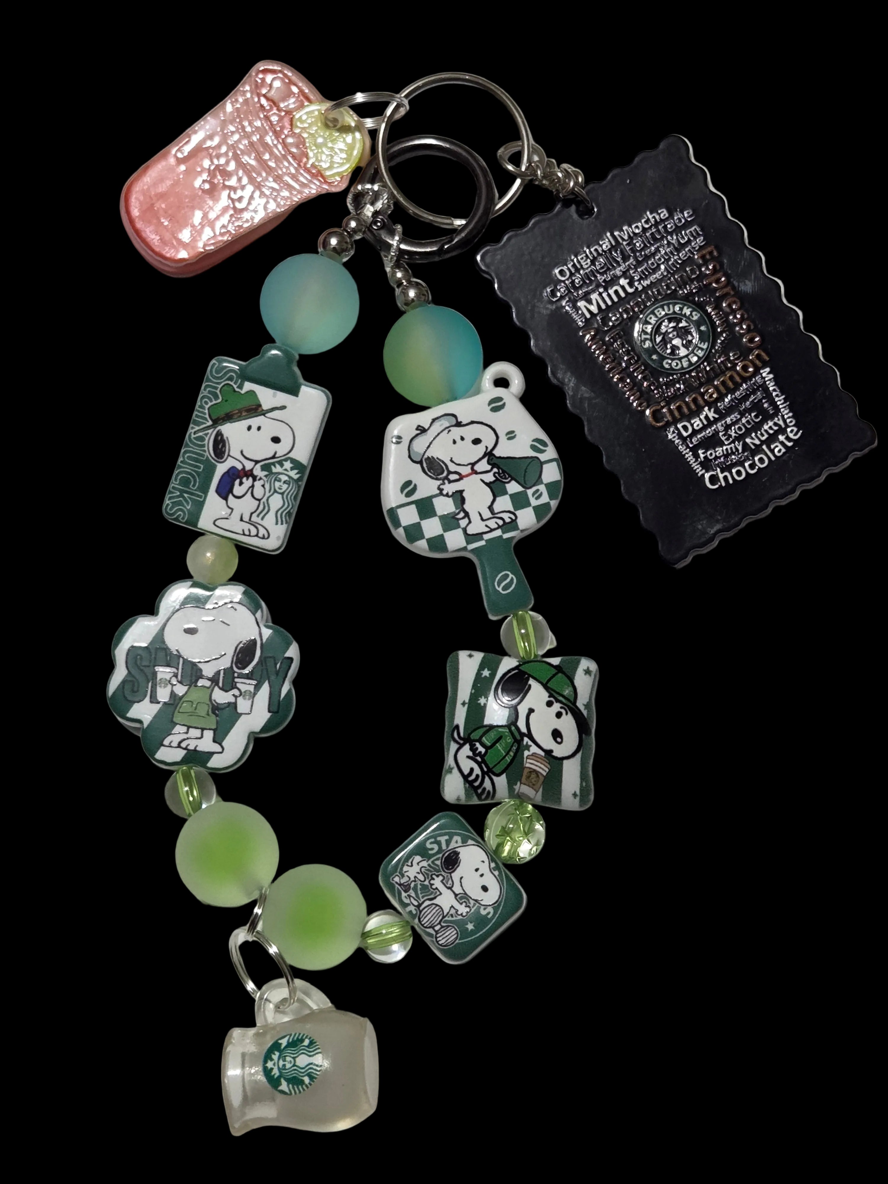 Snoopy Starbucks Keychains