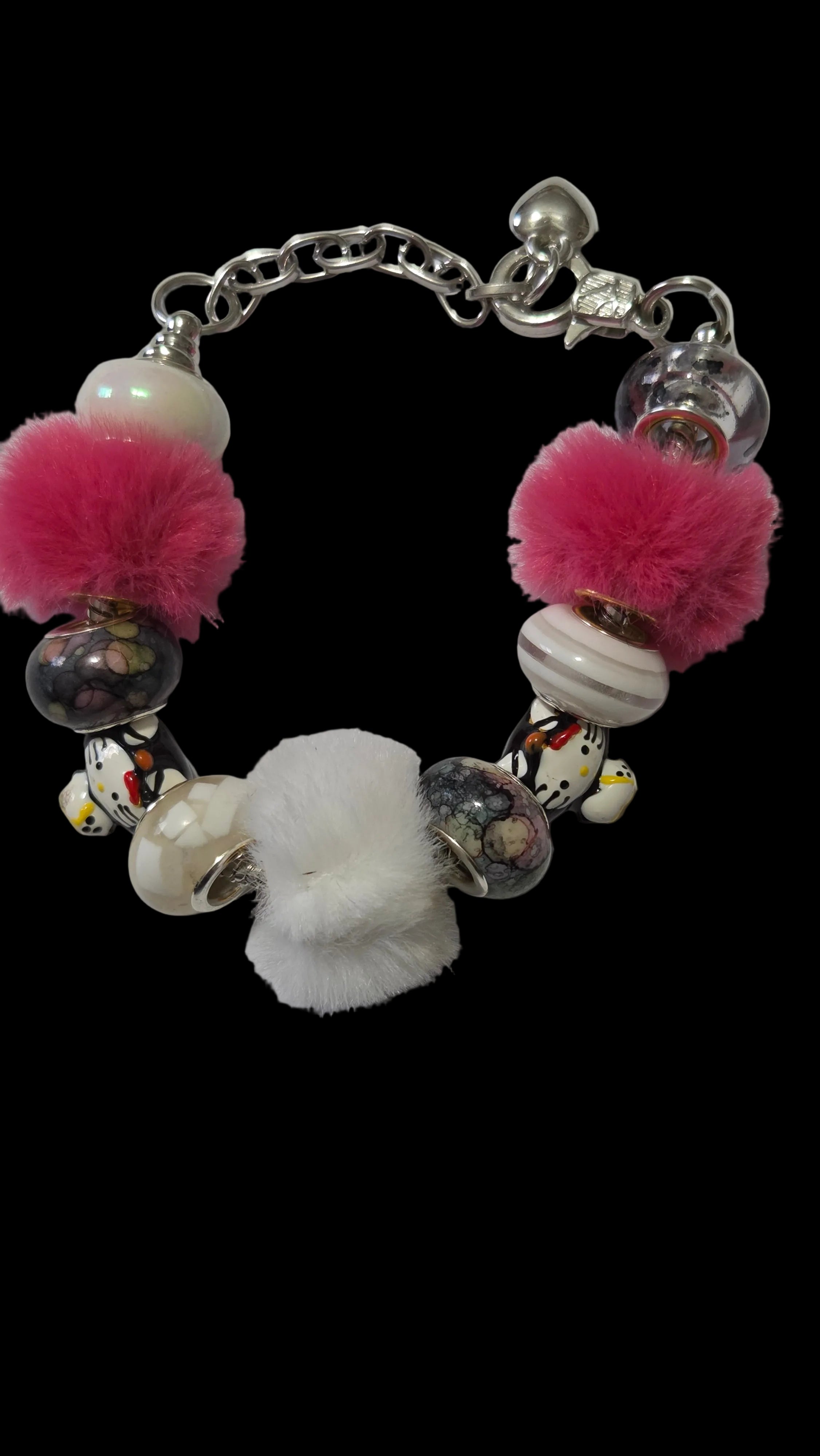 Pandora style cartoon bracelet