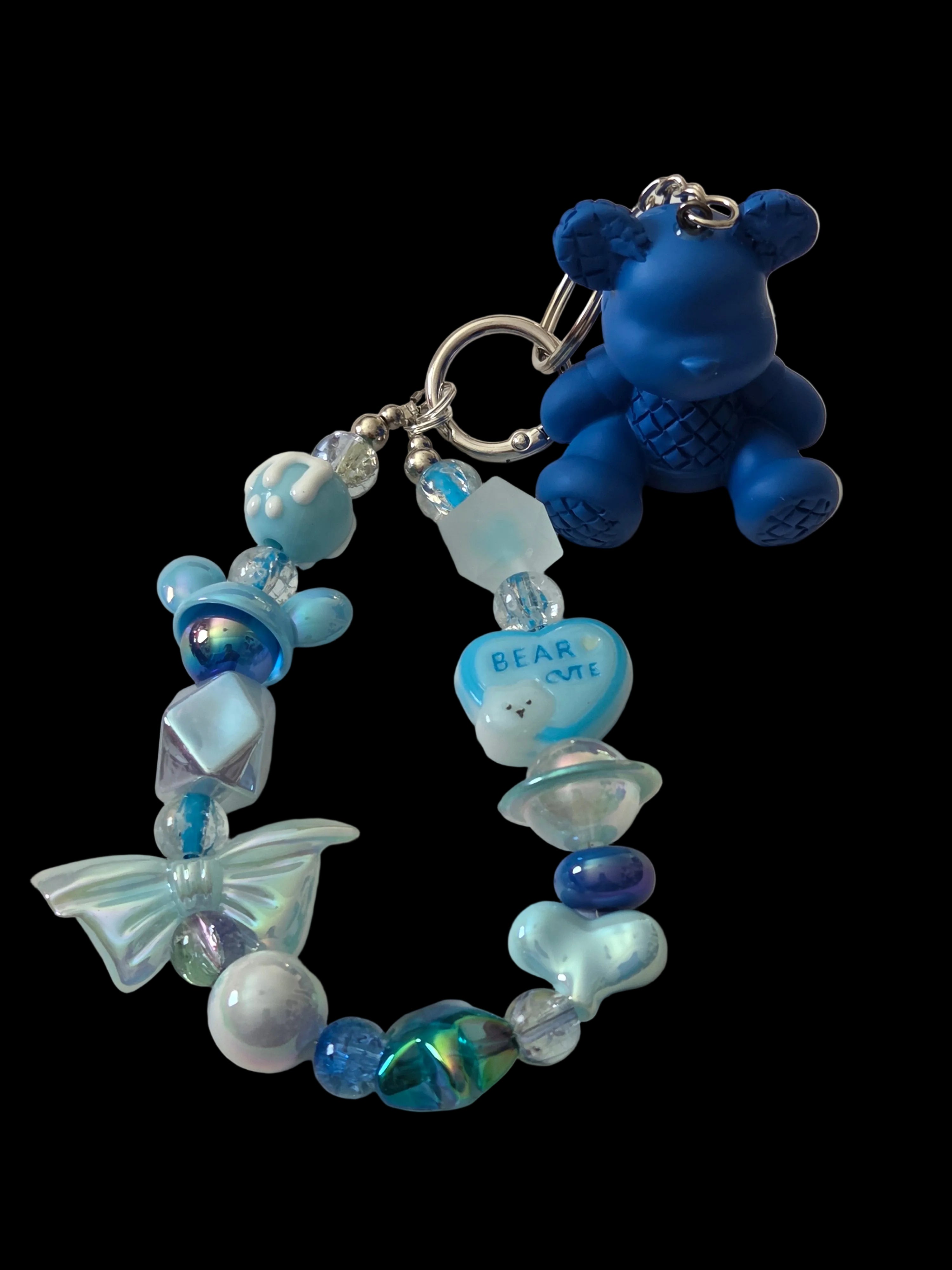 Blue 3d figure Keychains