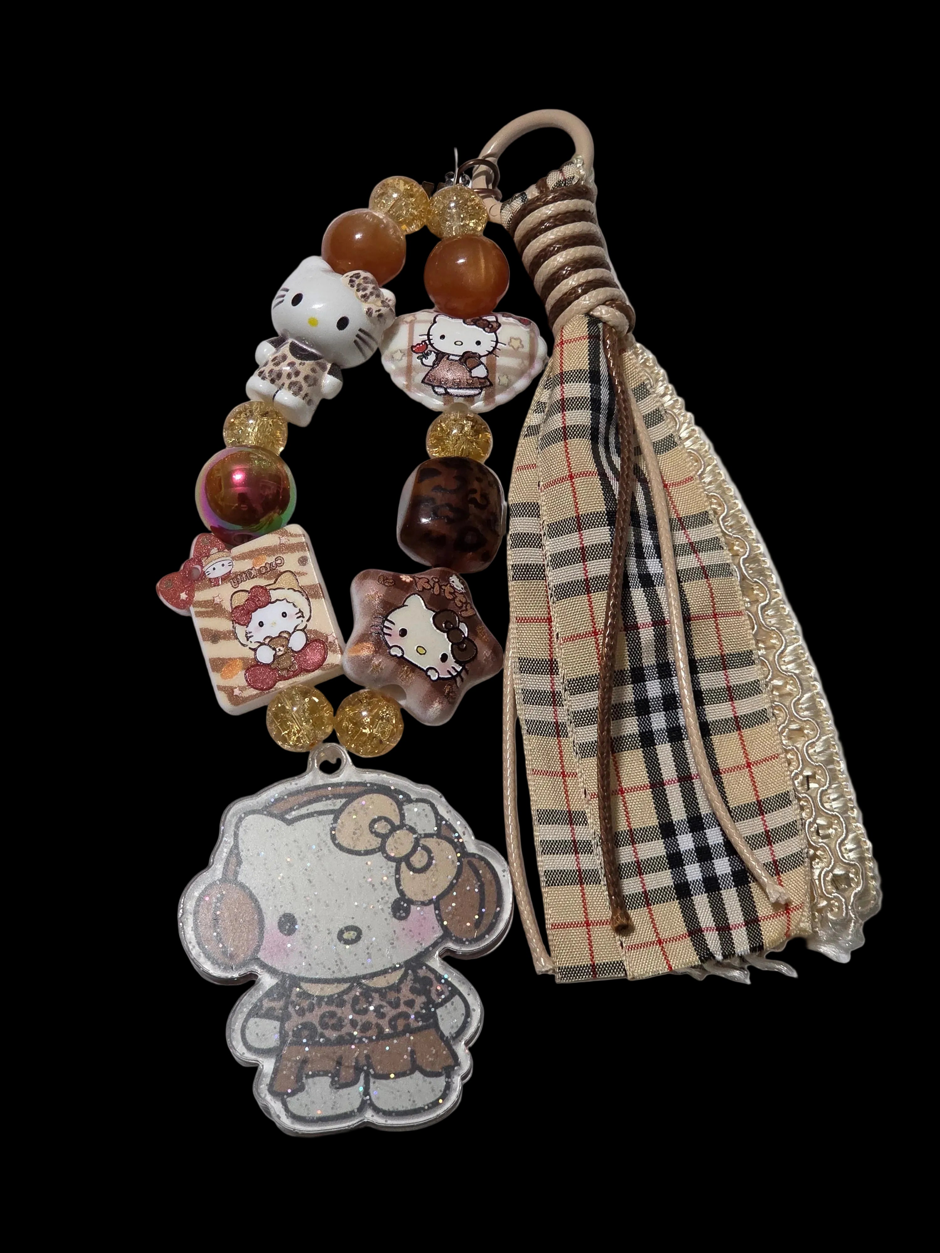 Lepoard Hello kitty Keychains