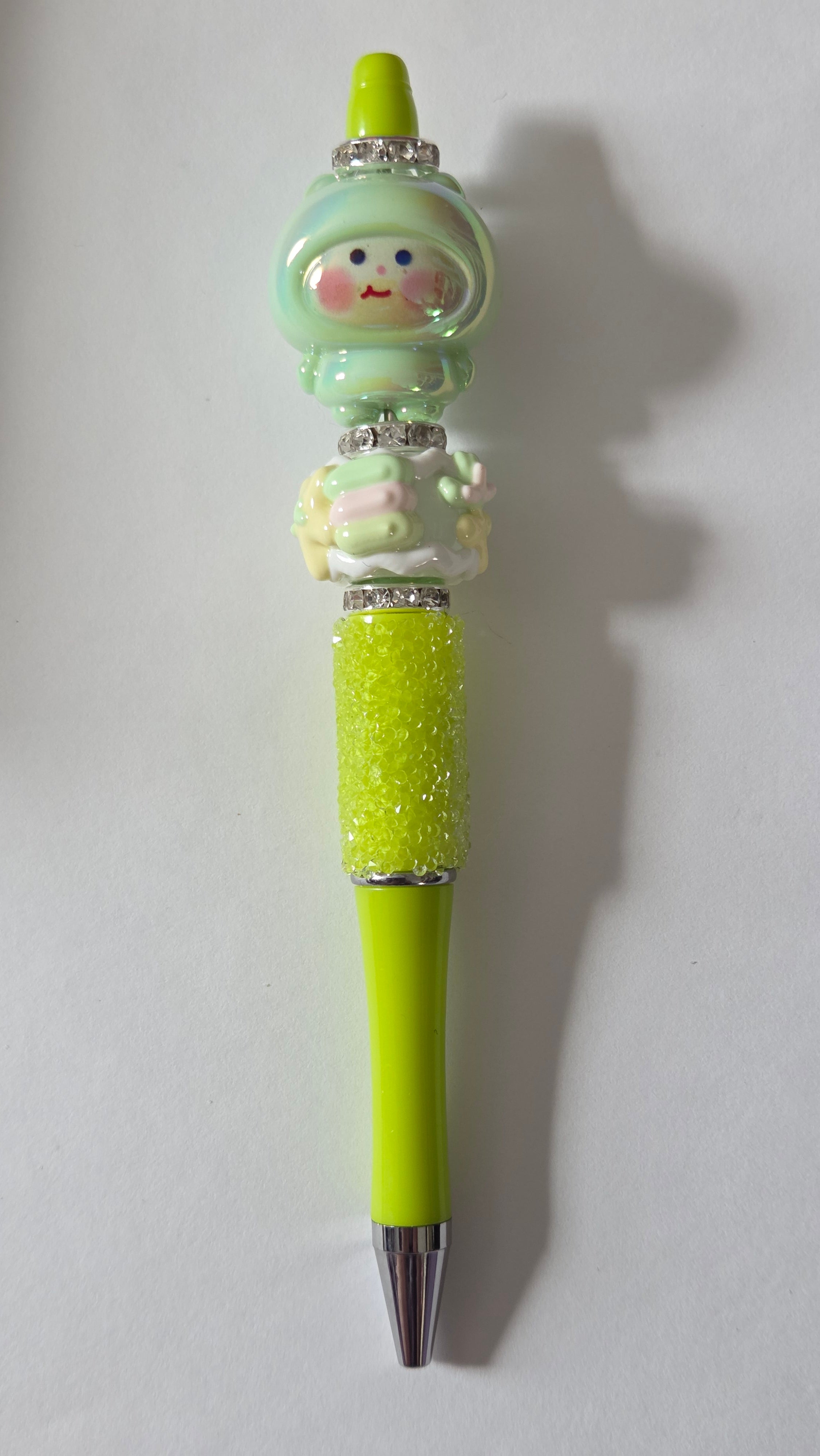 Green and blue  pens