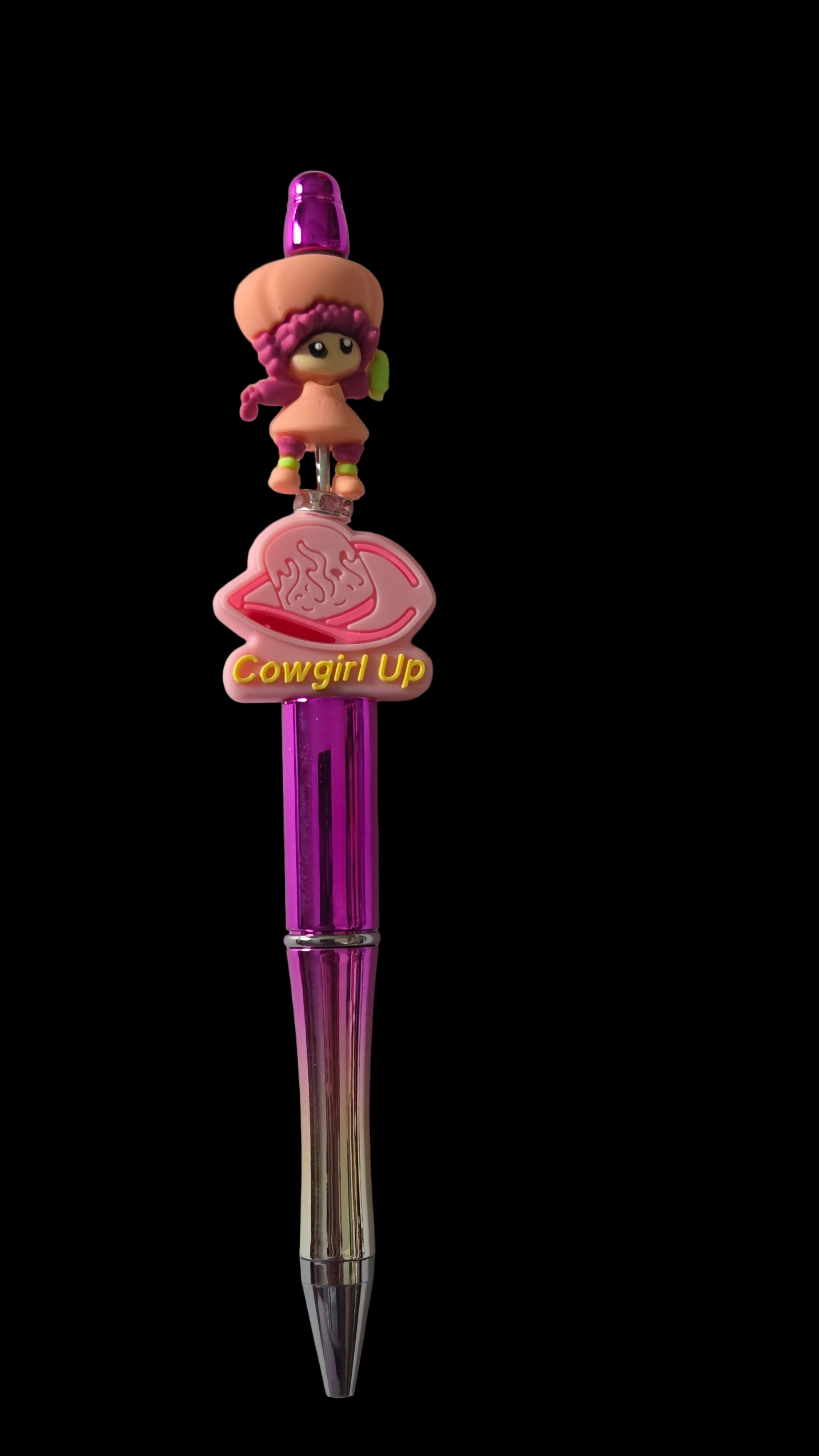Purple and pink pens