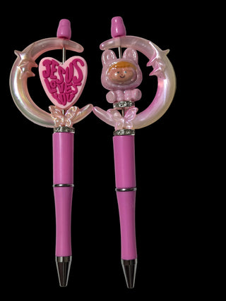 Focal beaded pens