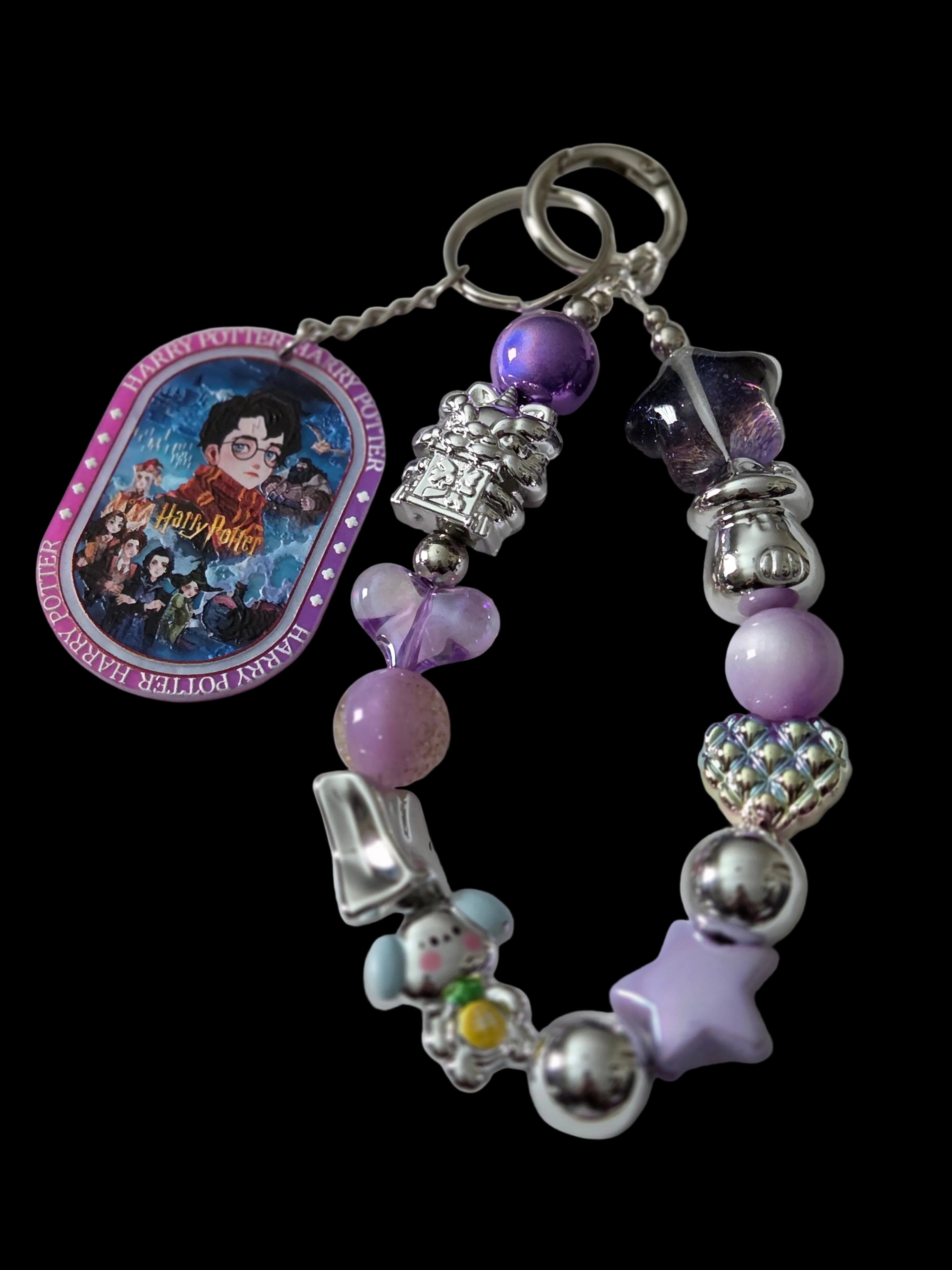 Purple silver . Daisy duck Keychains