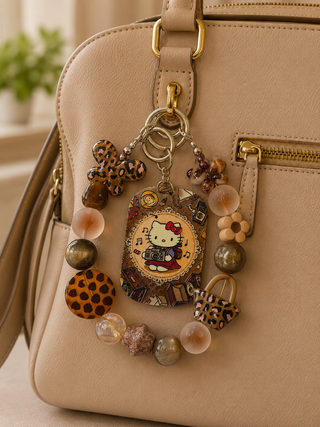 Lepoard Hello kitty Keychains