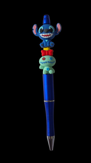 Green and blue  pens