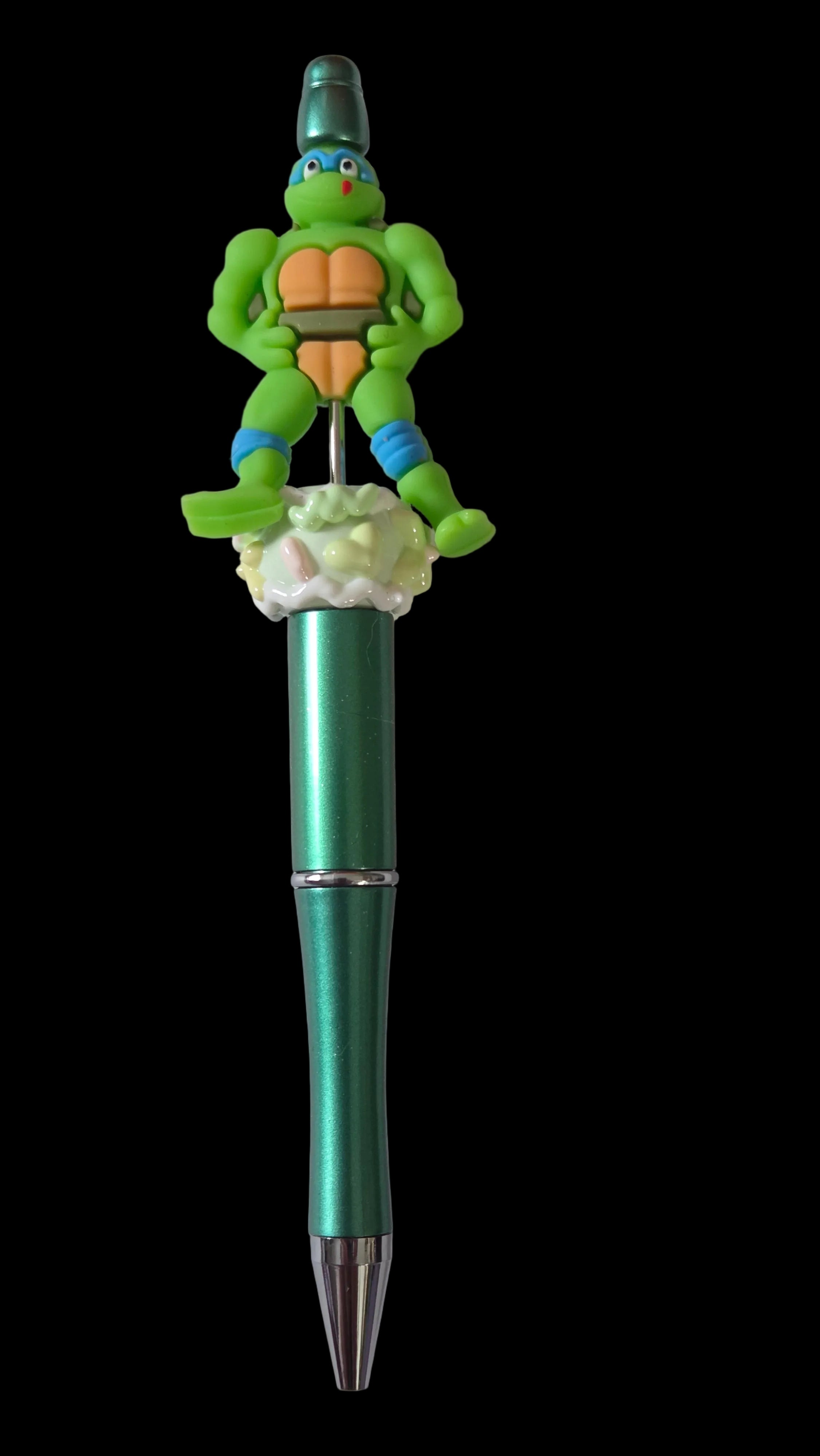Green and blue  pens