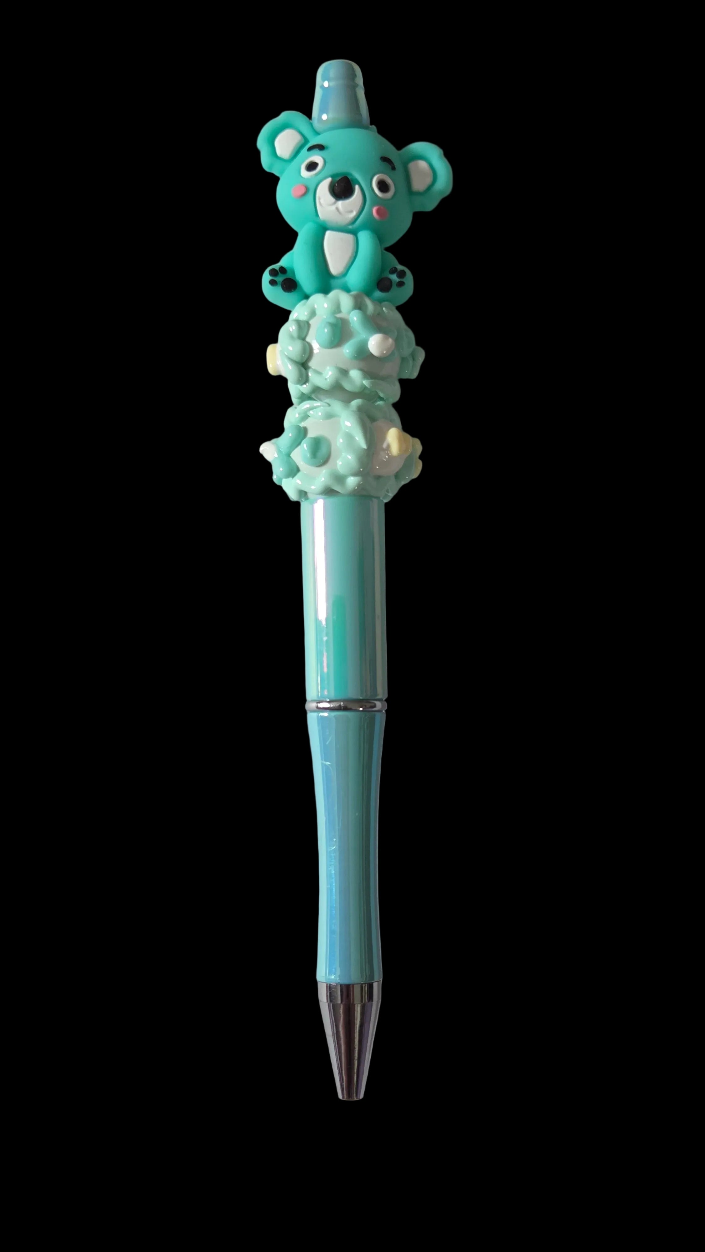 Green and blue  pens