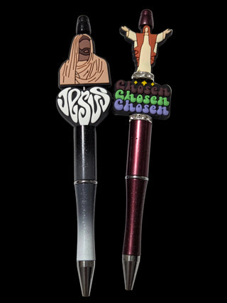 Focal beaded pens