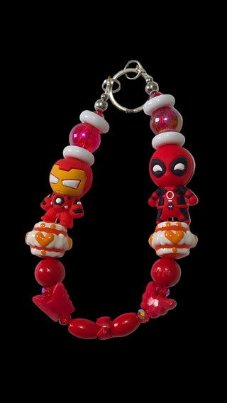 Cartoon Keychains red green purple