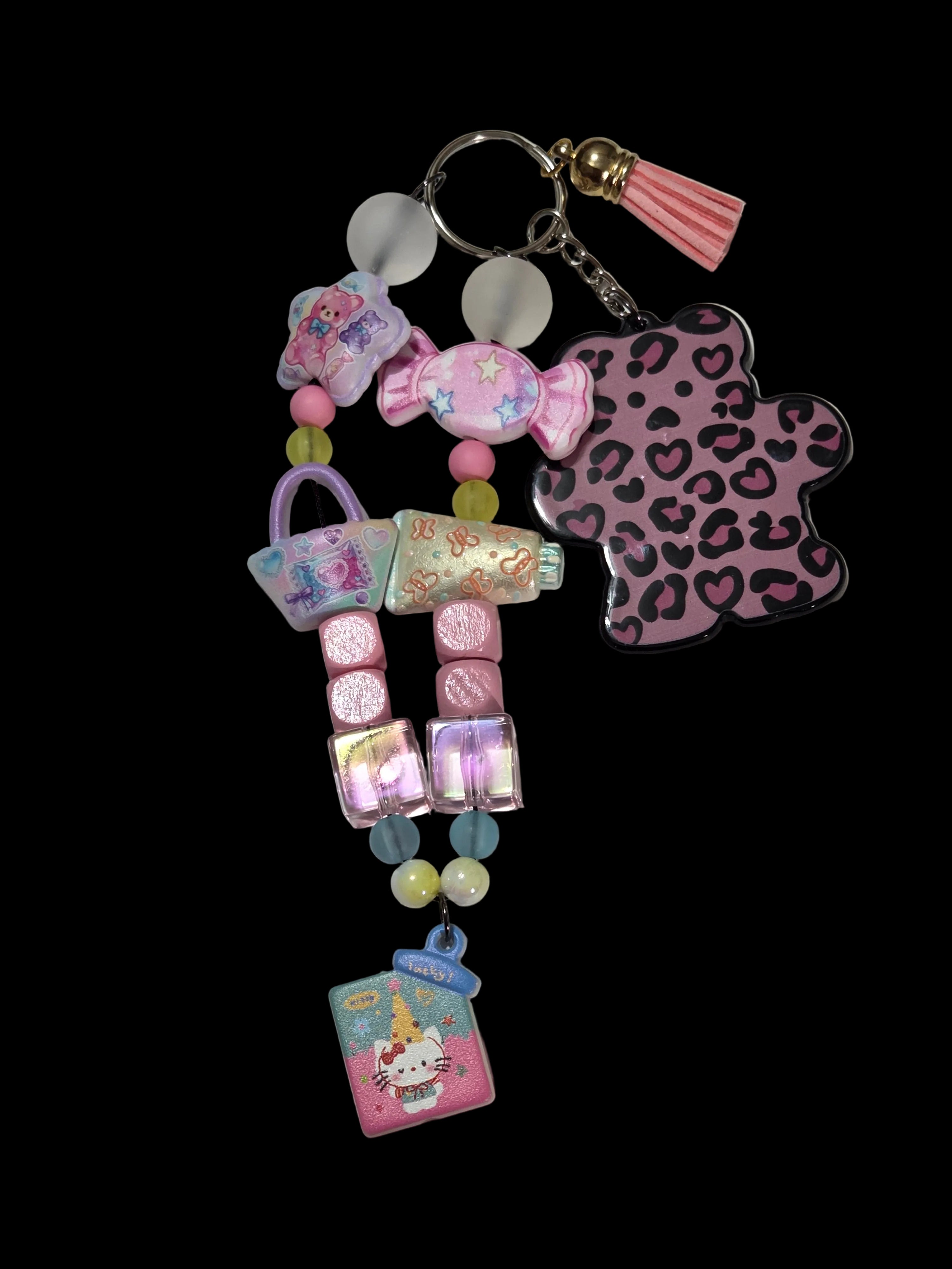 Leopard bear Keychains