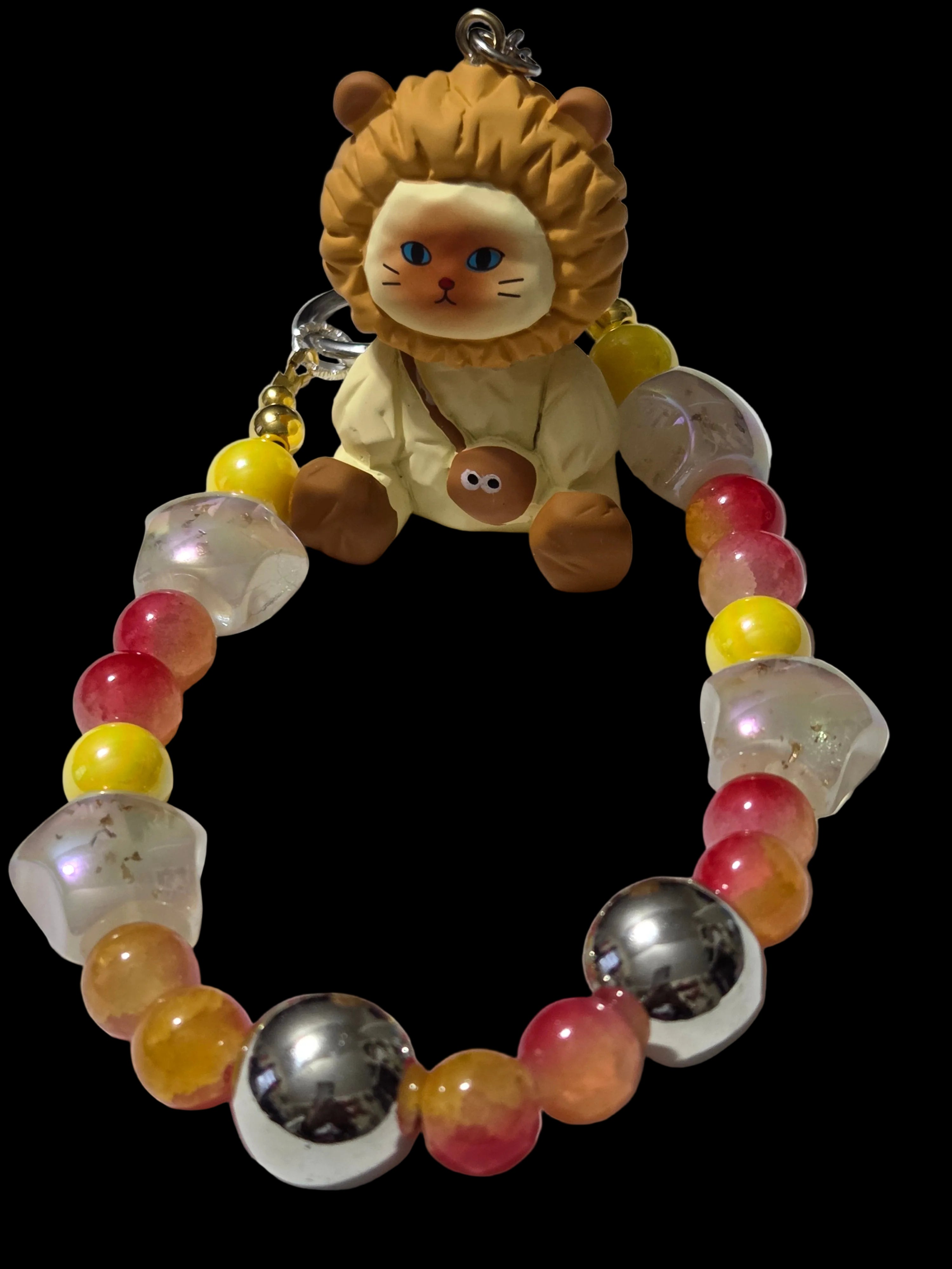 Yellow , gold 3d figure Keychains