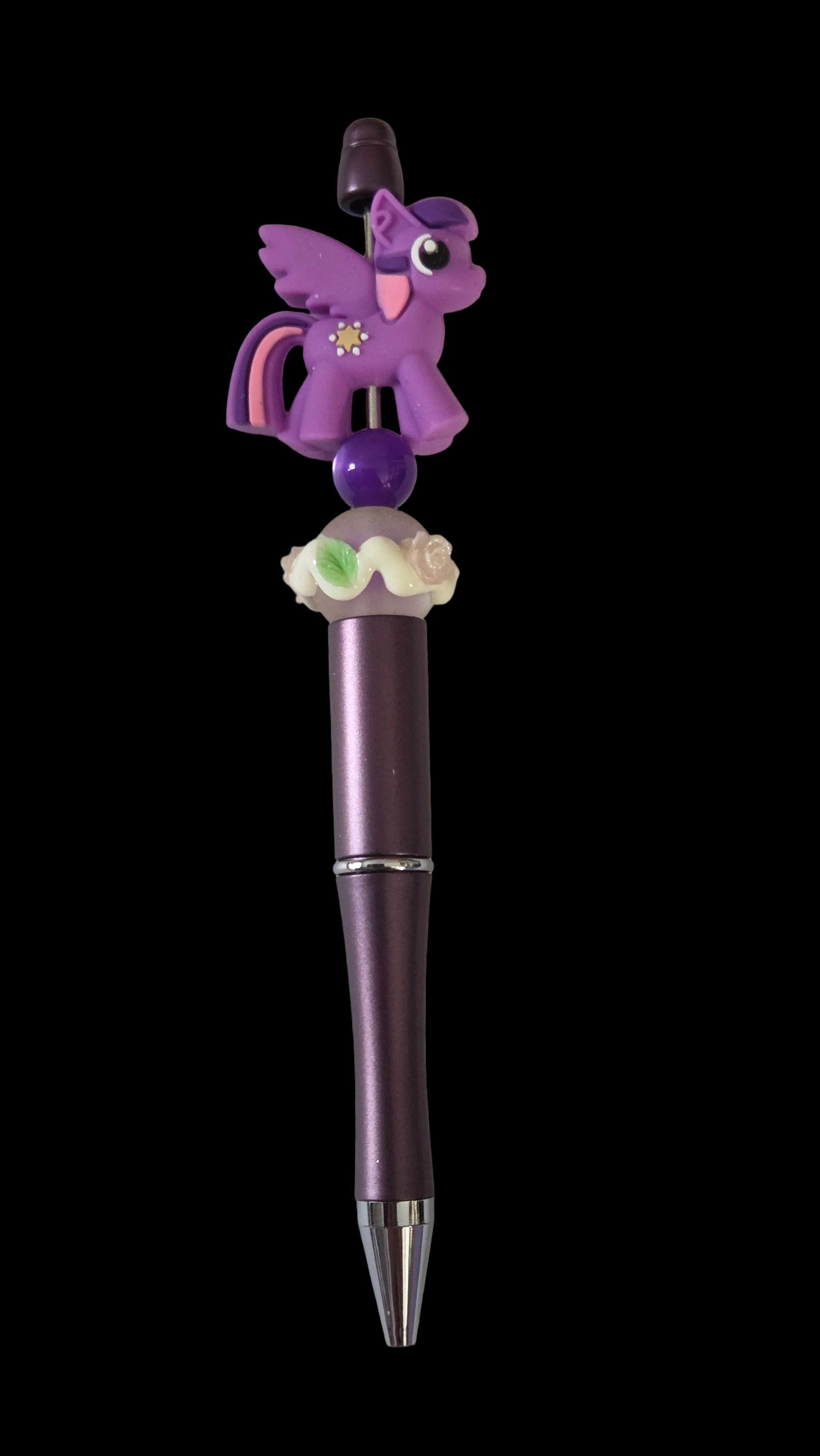 Purple and pink pens