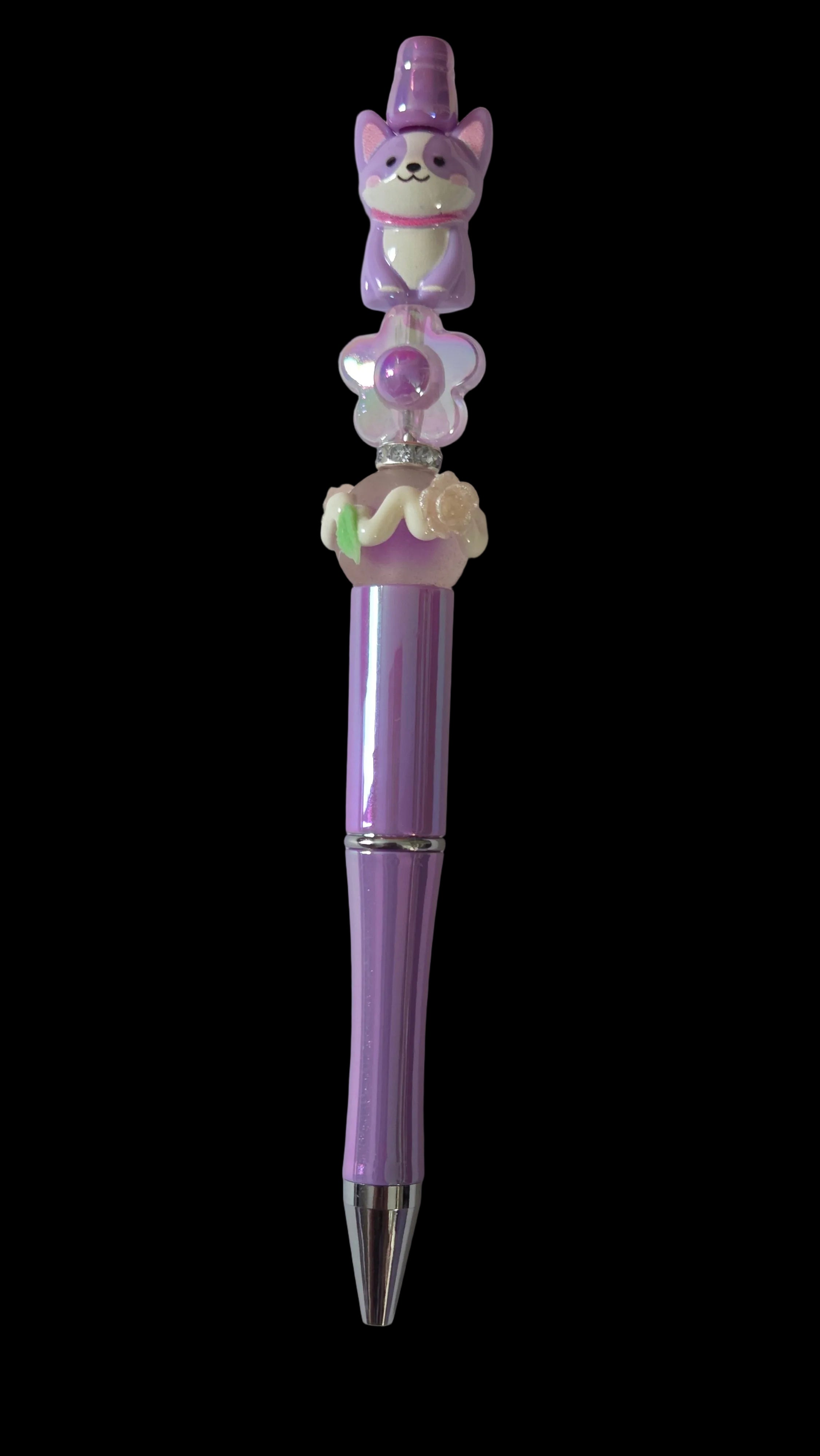 Purple and pink pens