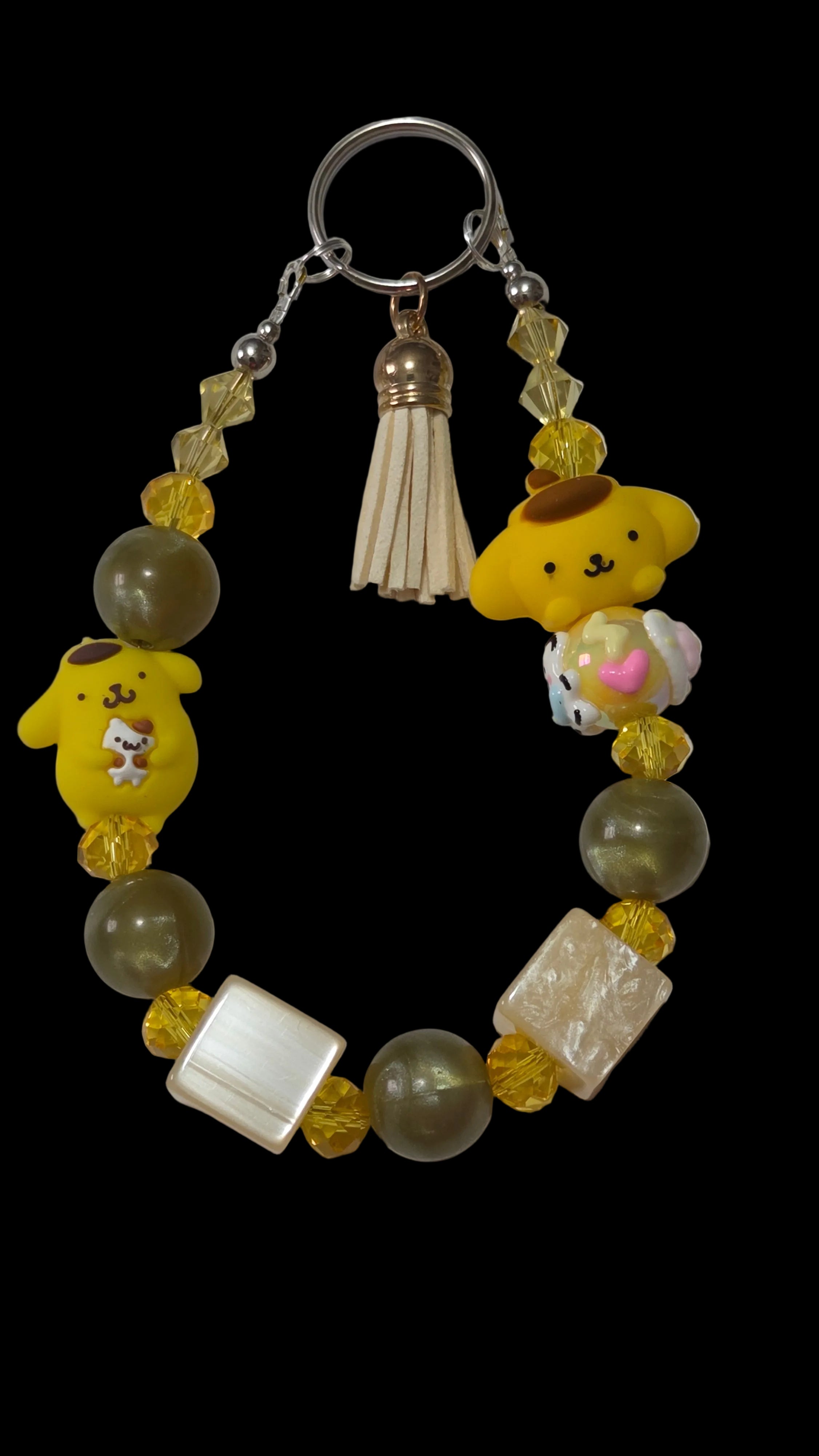 Cartoon yellow Keychains