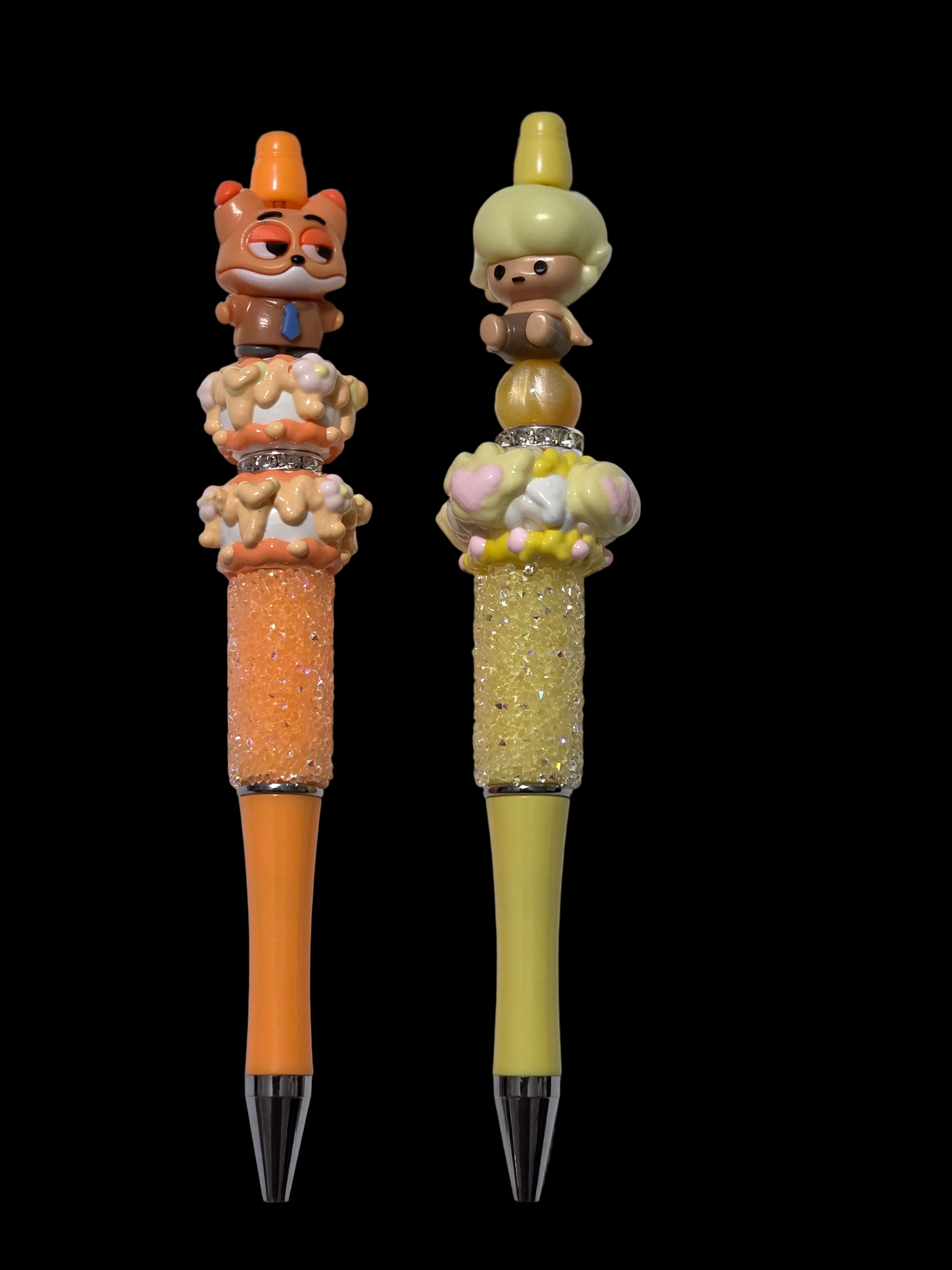 Cartoon beaded pens